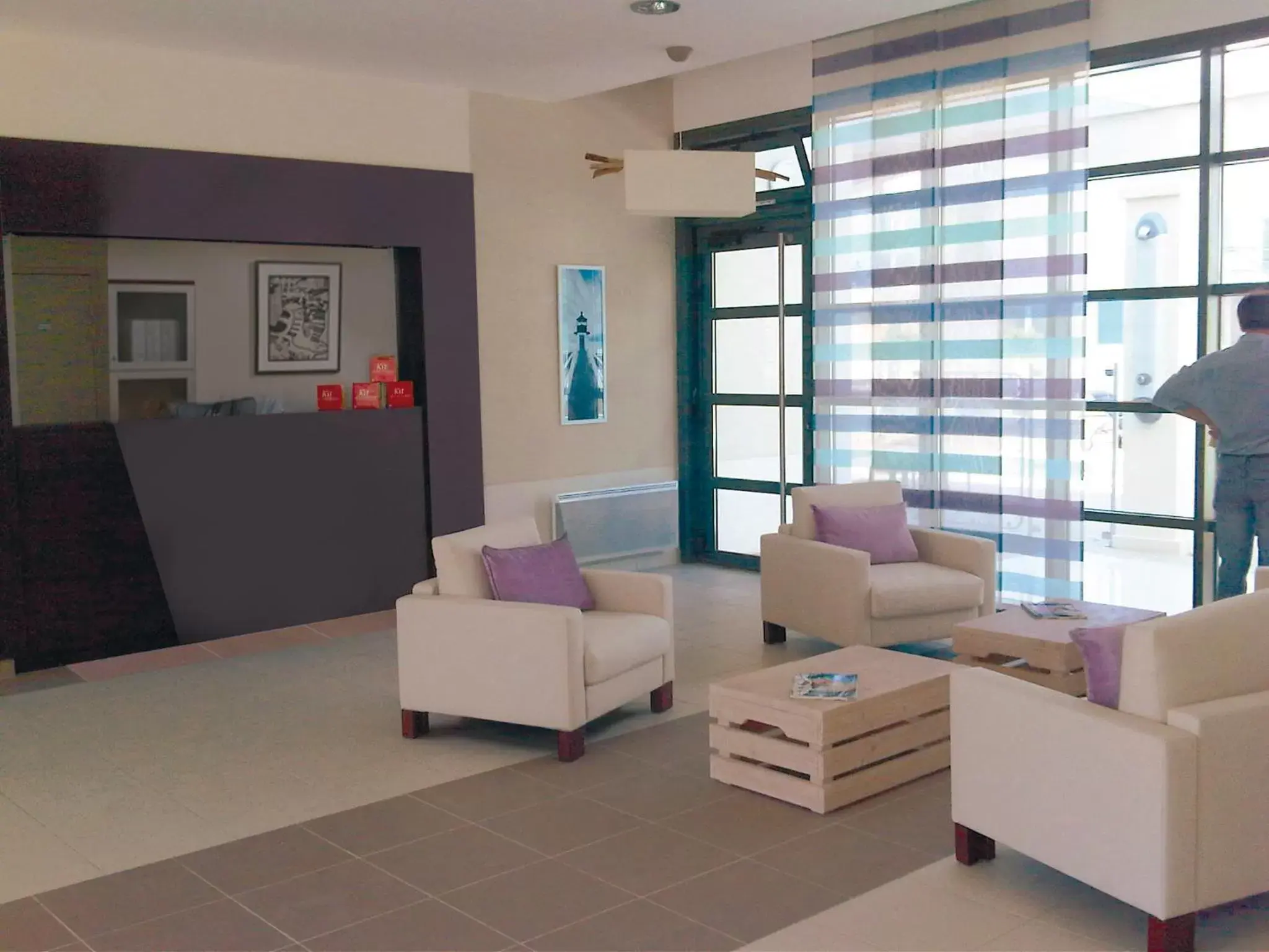 Lobby or reception in Lagrange Vacances Les Carrelets Lobby or reception in Lagrange Vacances Les Carrelets