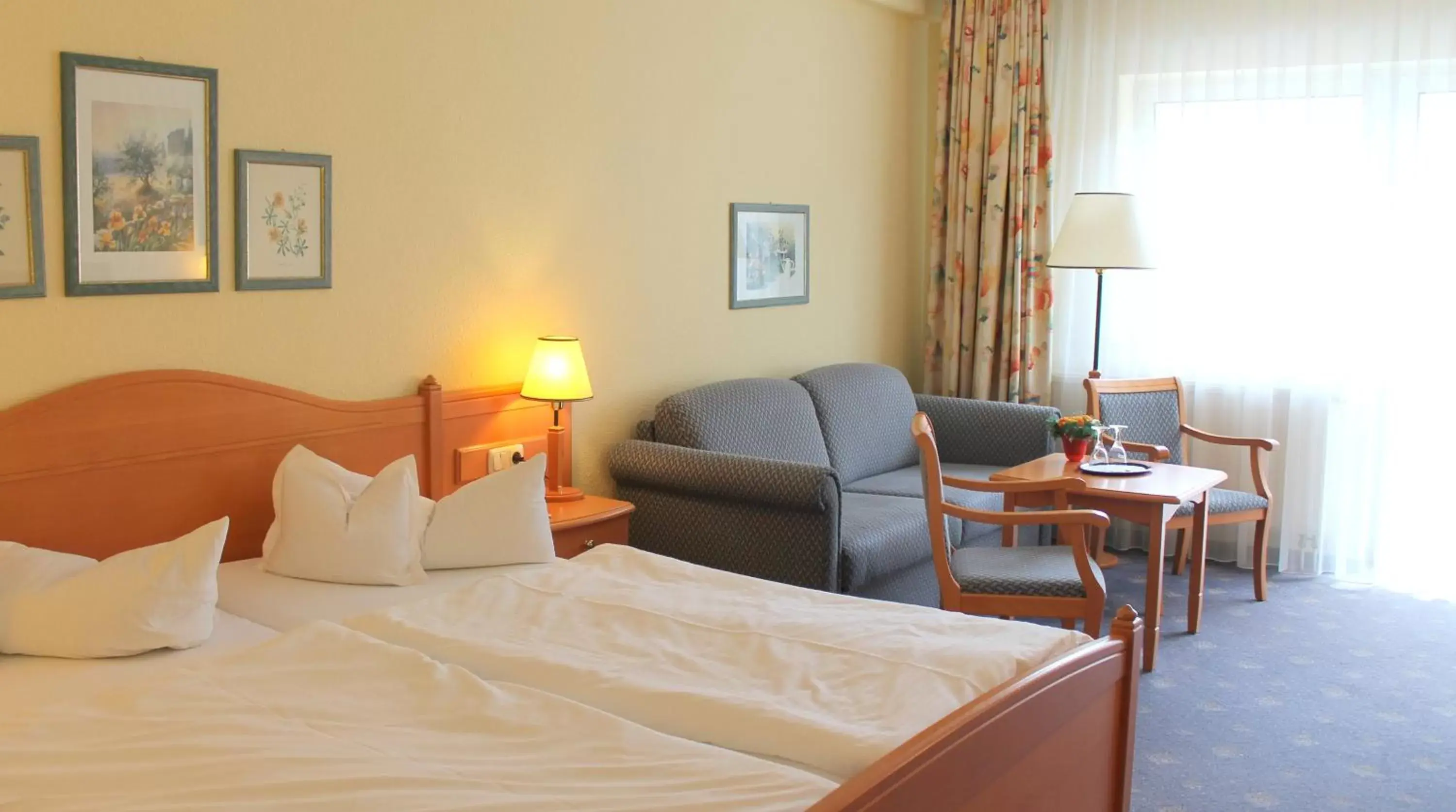 Bed in Hotel Nordkap