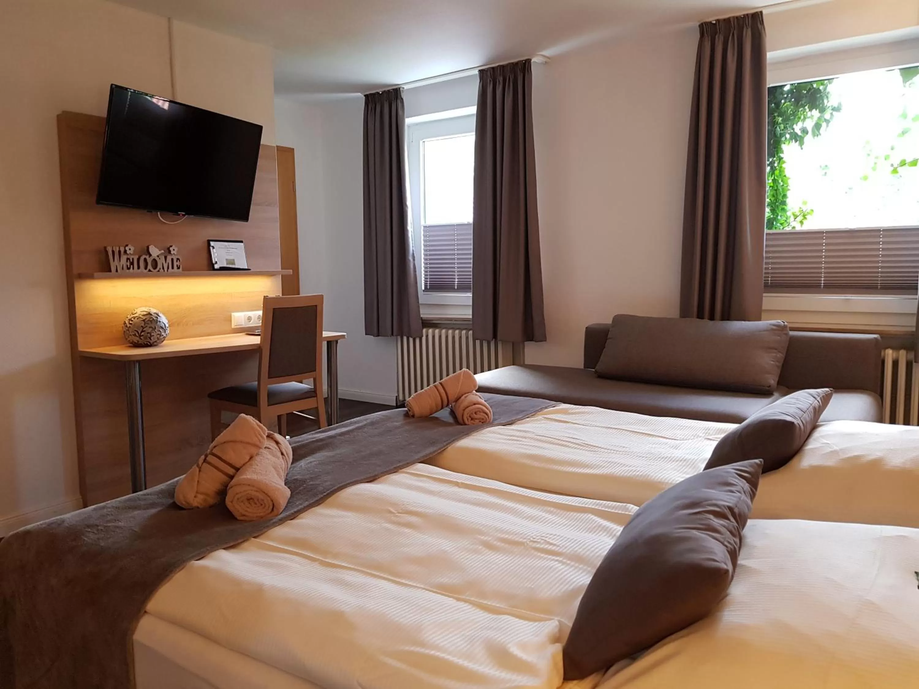 Bed in Hotel Steyerberger Hof