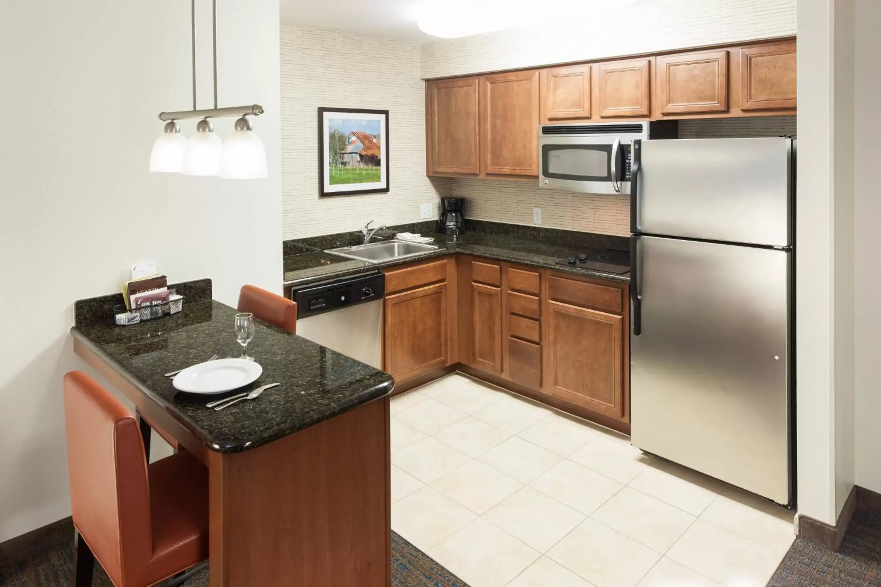 Bedroom, Kitchen/Kitchenette in Residence Inn Beaumont