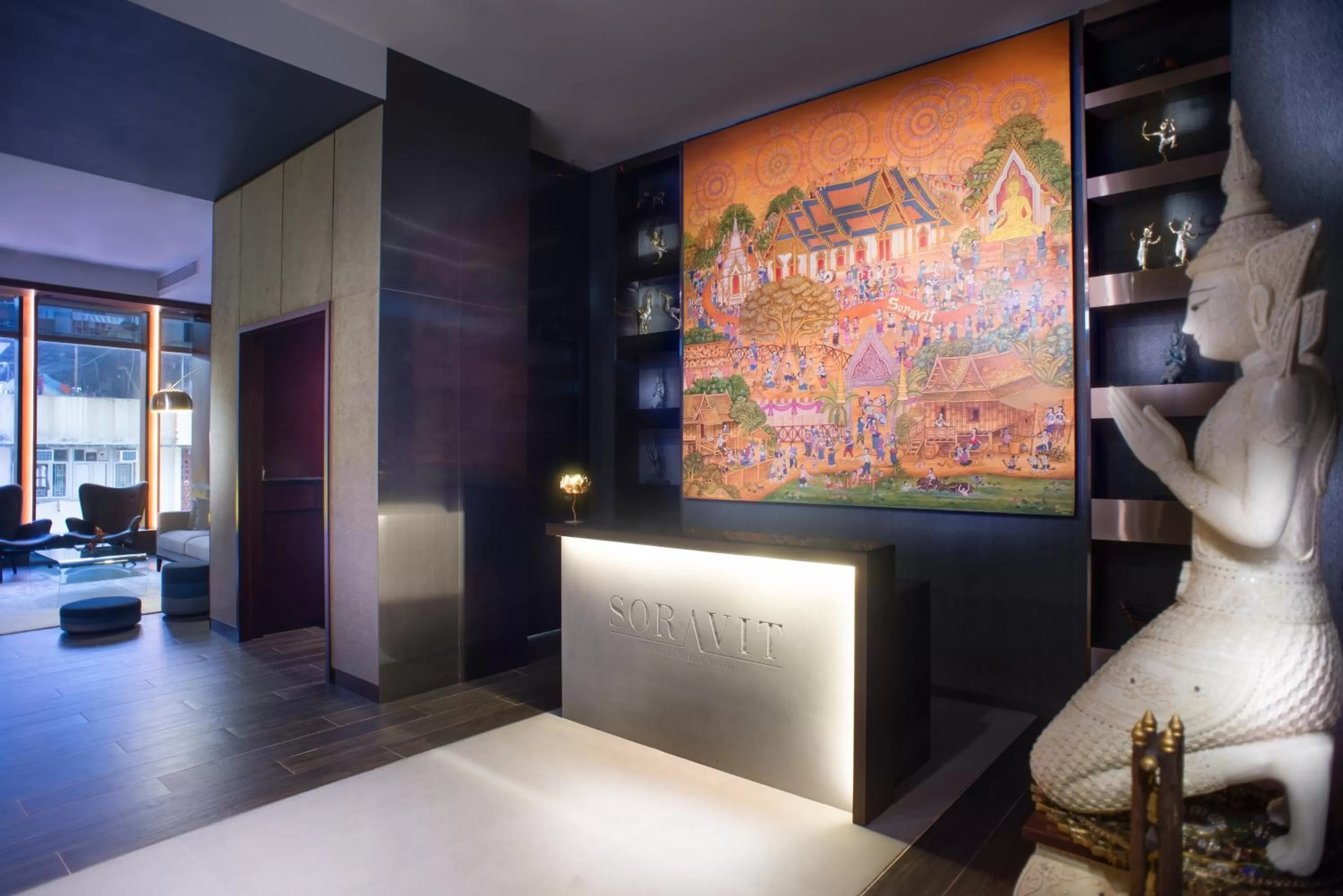 Lobby or reception, Bed in Soravit on Granville