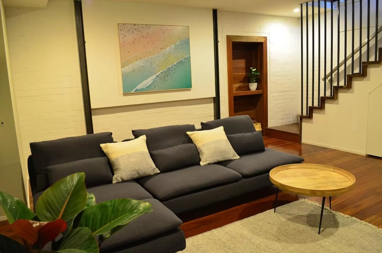 Seating area in Byron Butter Factory Apartments