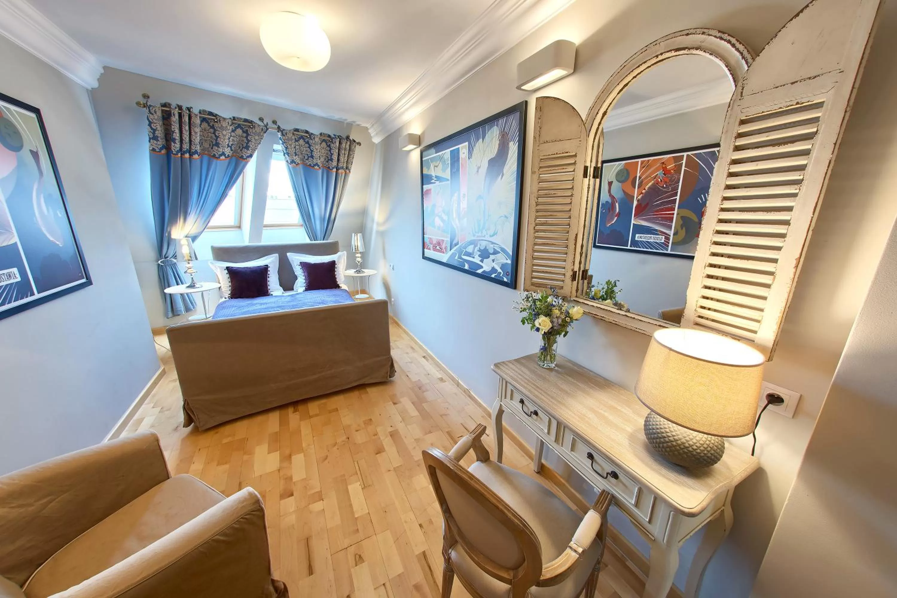 Bed in SleepWalker Boutique Suites