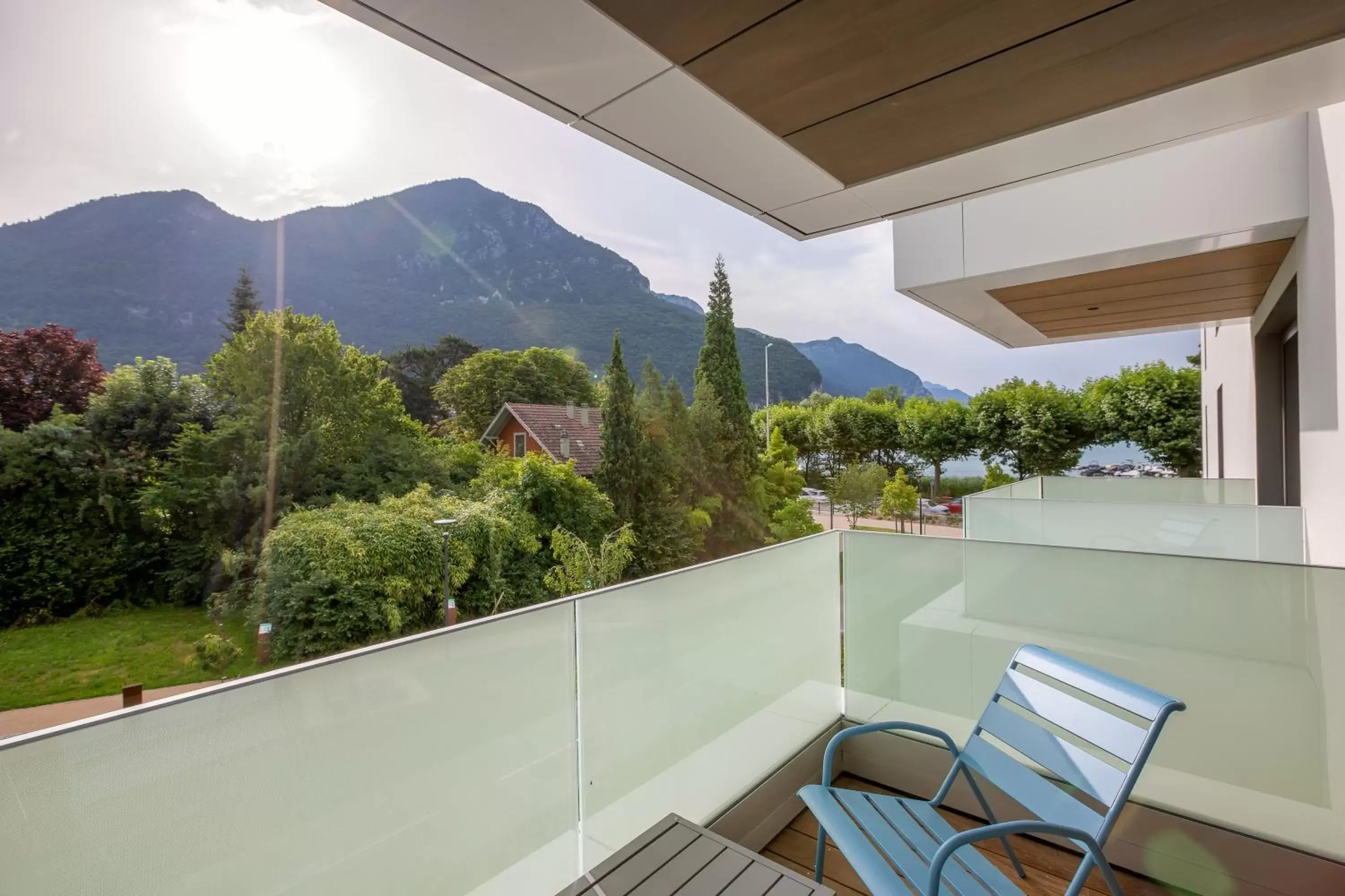 Balcony/Terrace, Mountain View in Rivage Hôtel & Spa Annecy