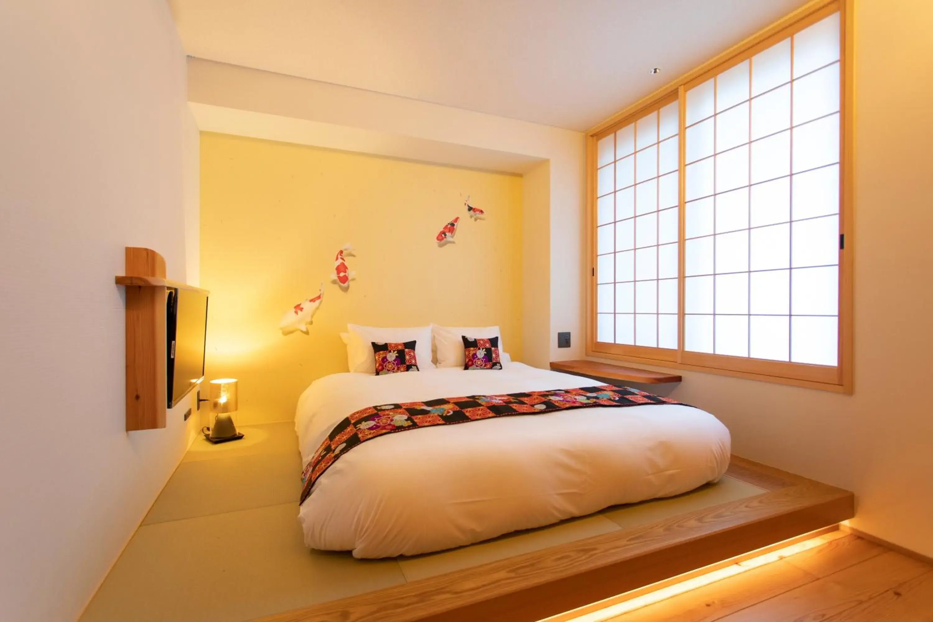Bed in Hotel Kanazawa Zoushi