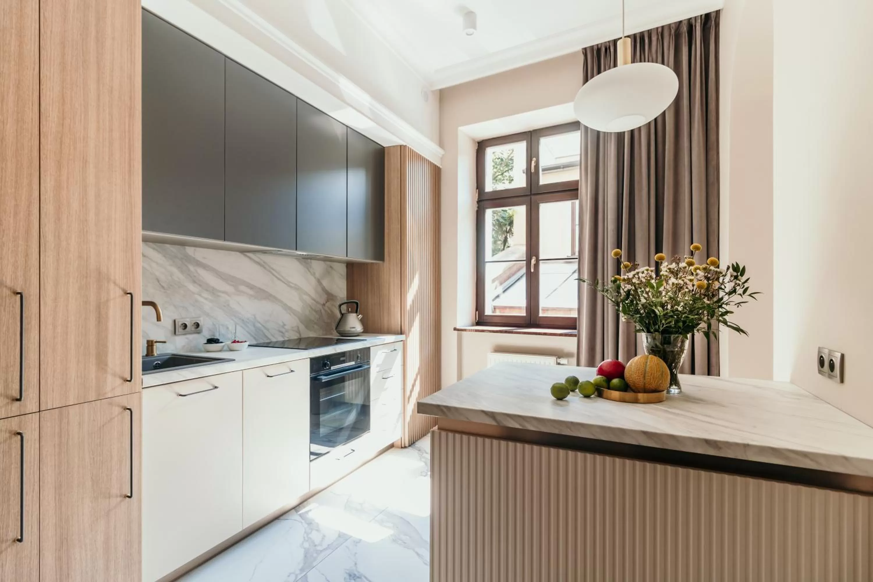 Kitchen or kitchenette in Apartamenty Małe Garbary