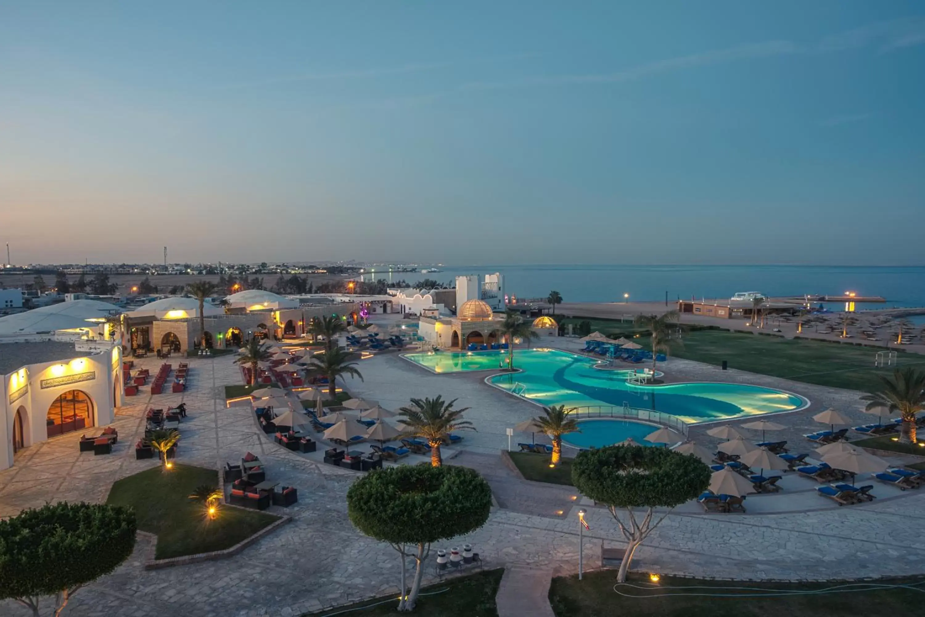 Bird's eye view, Pool View in Mercure Hurghada Hotel