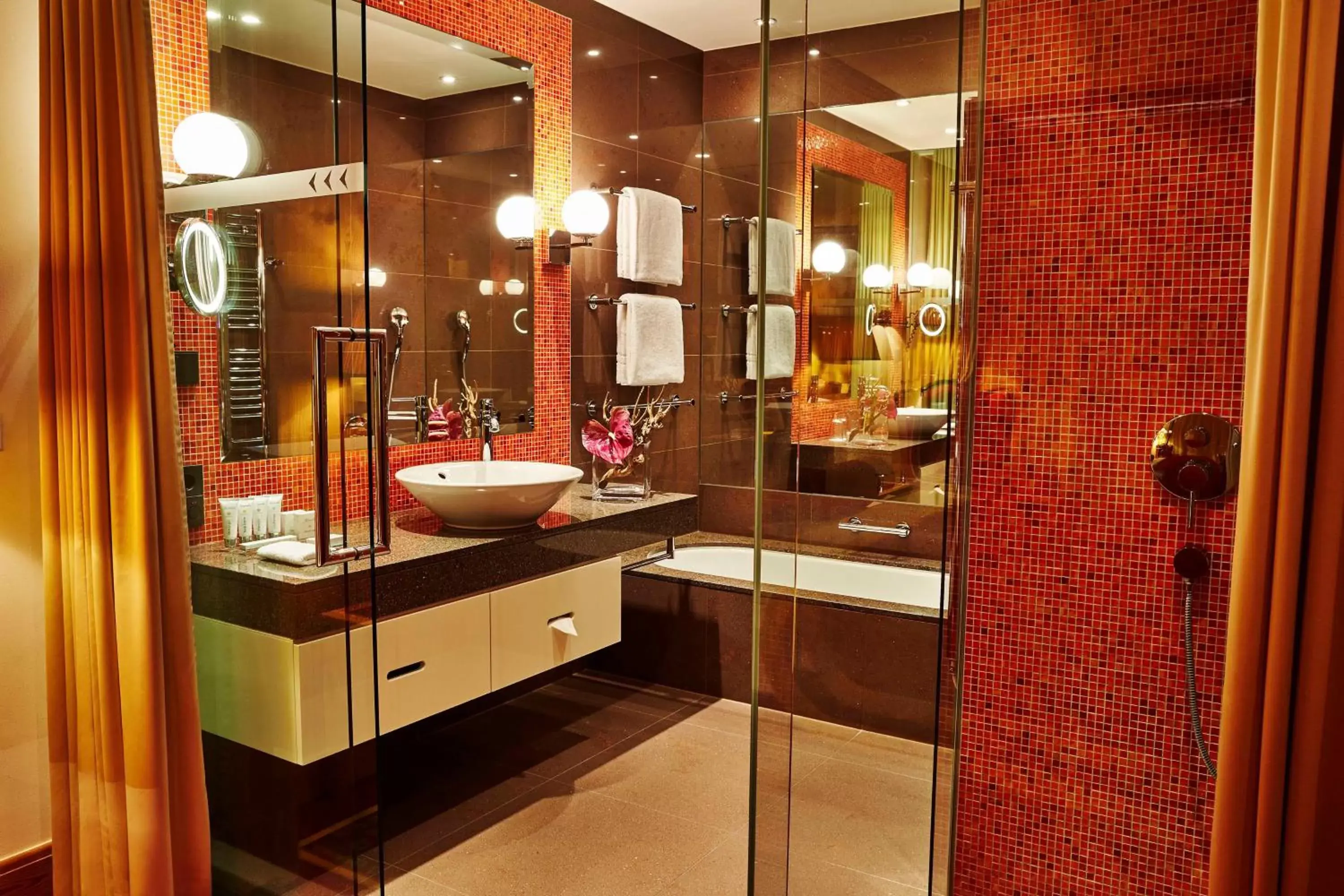 Bedroom, Bathroom in Kempinski Hotel Das Tirol