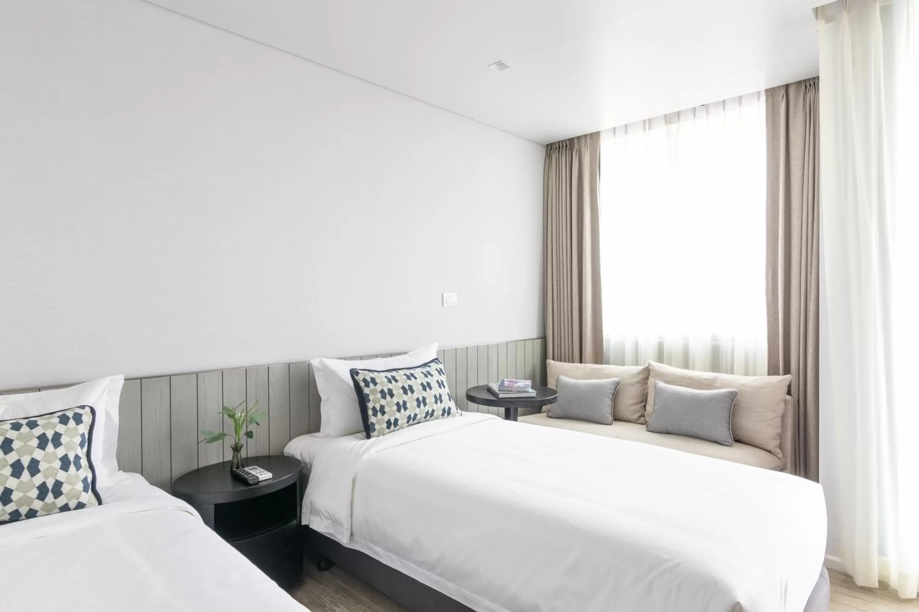 Bed in Apartelle Jatujak Hotel