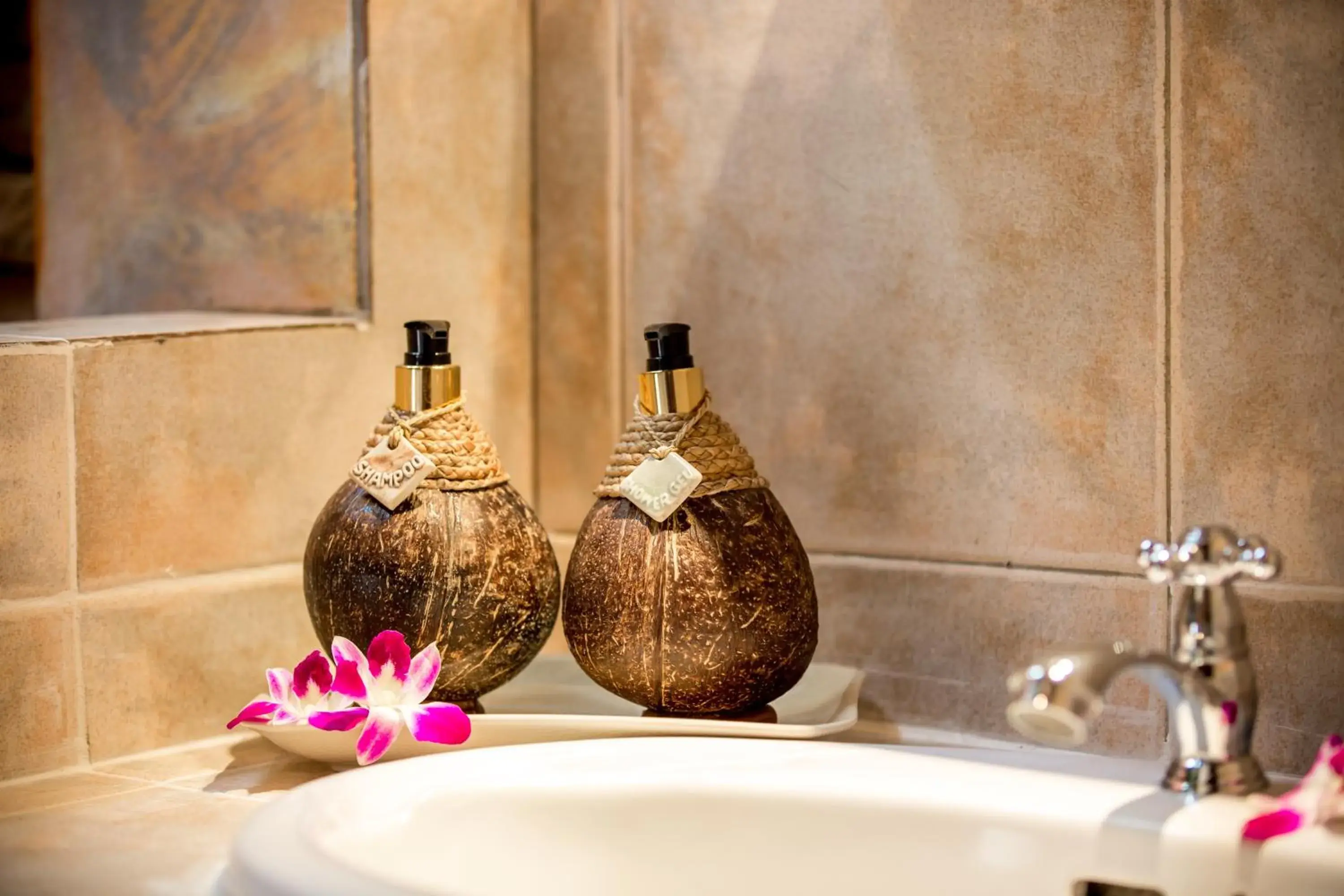 Bathroom in Eden Bungalows Fisherman's village