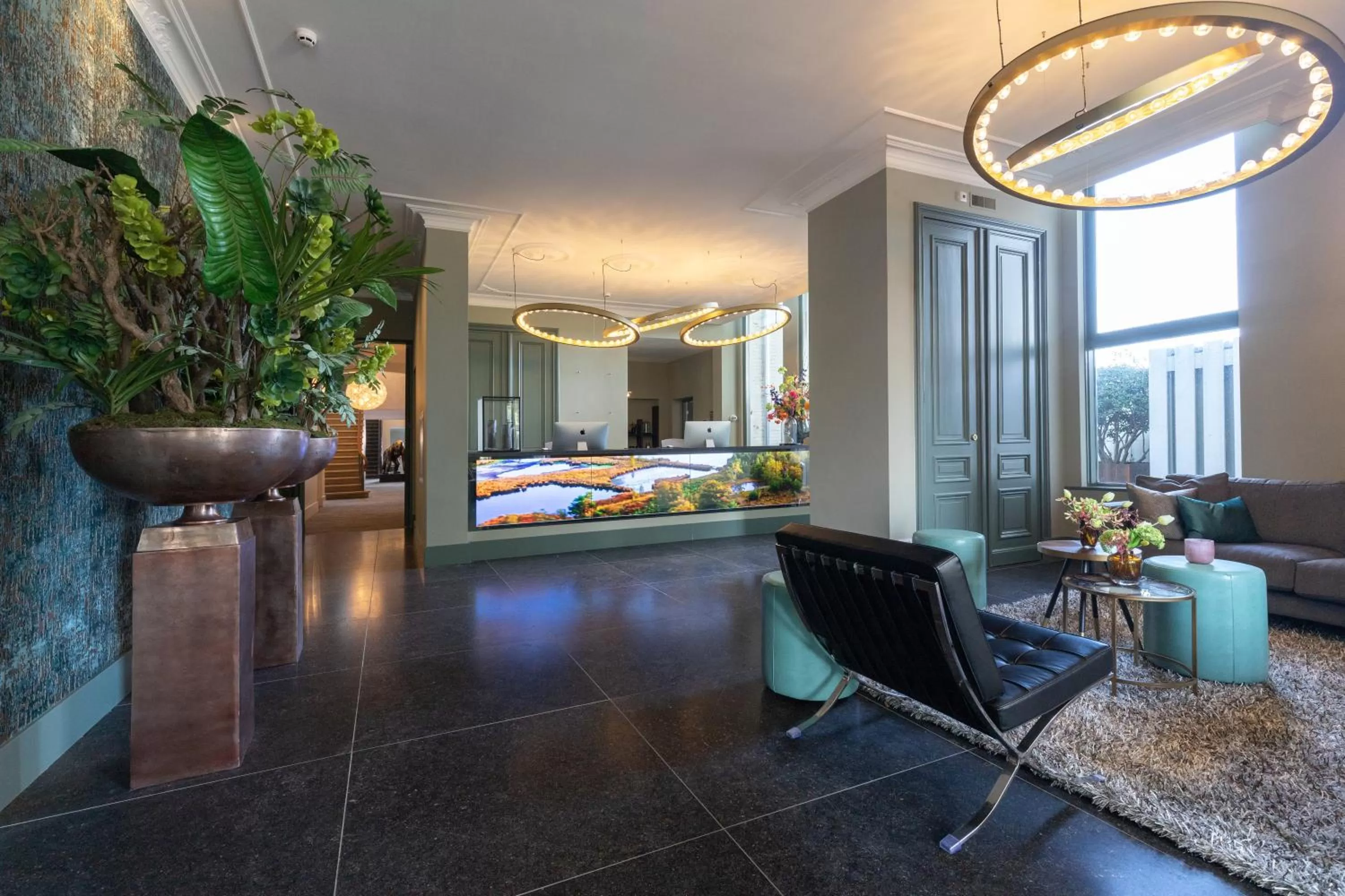 Lobby or reception, Bed in Hotel de Leijhof Oisterwijk