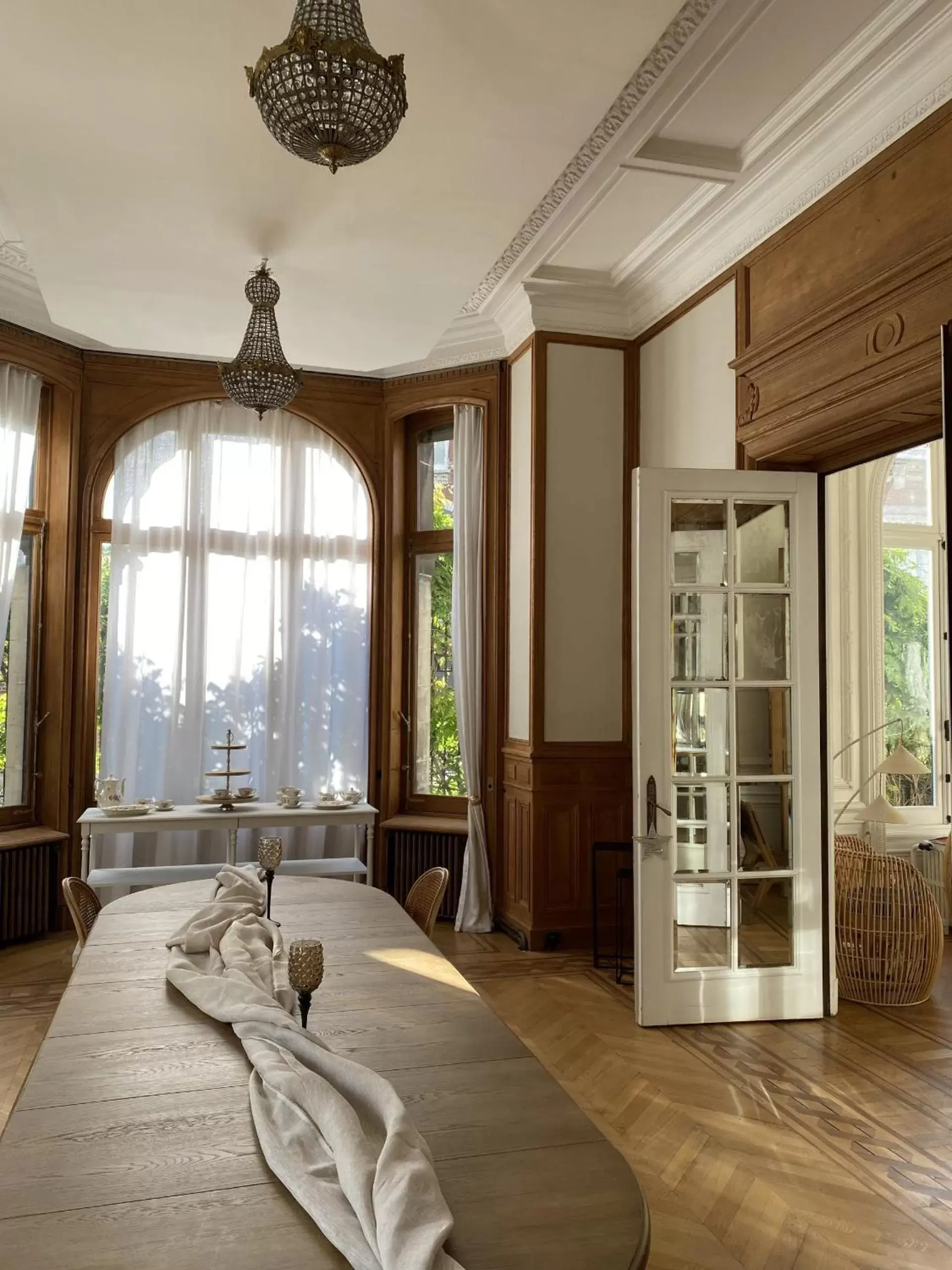 Dining area in La Villa Barbieux