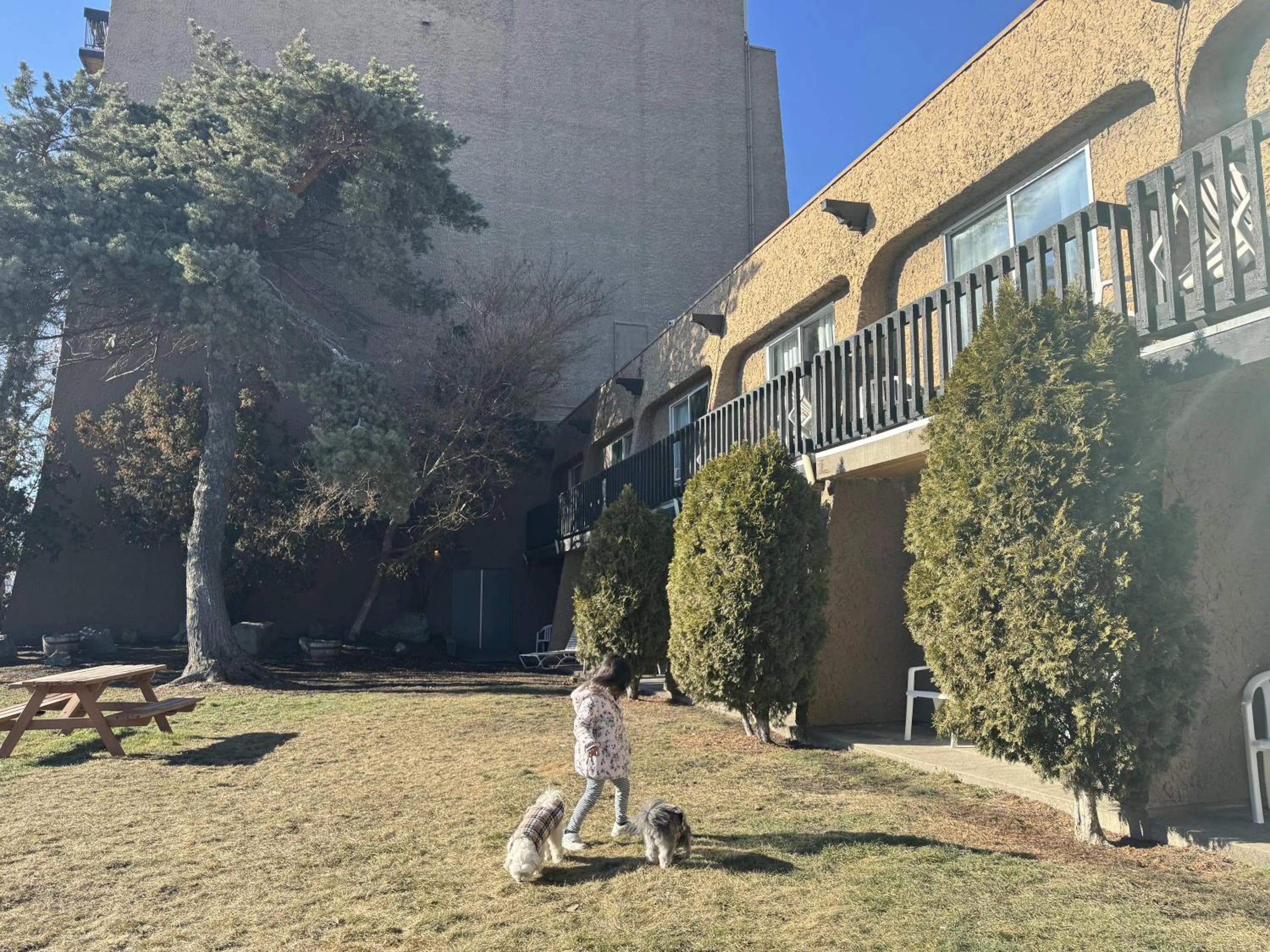Patio in Divya Sutra Plaza and Conference Centre, Vernon, BC