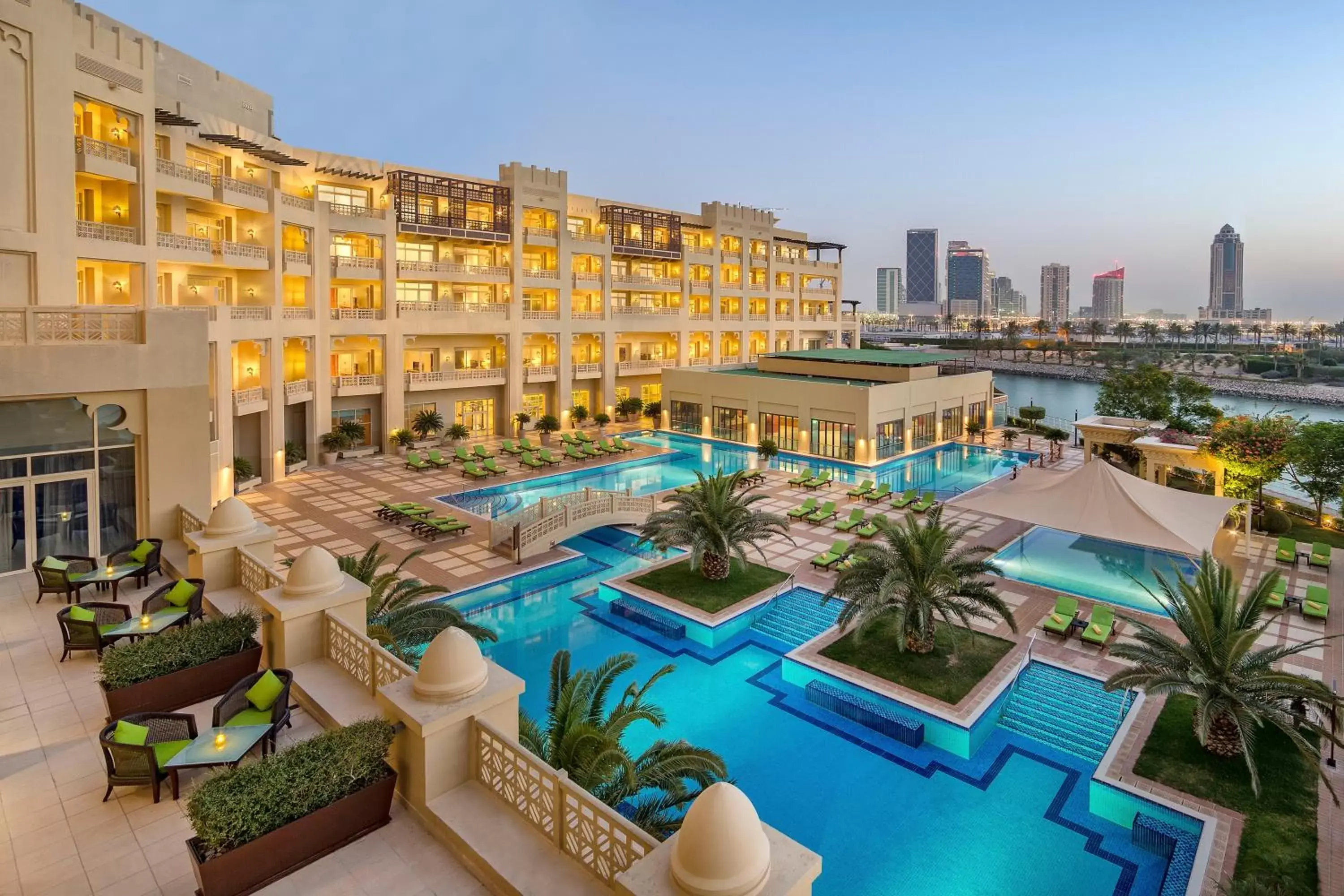 Property building, Pool View in Grand Hyatt Doha Hotel & Villas