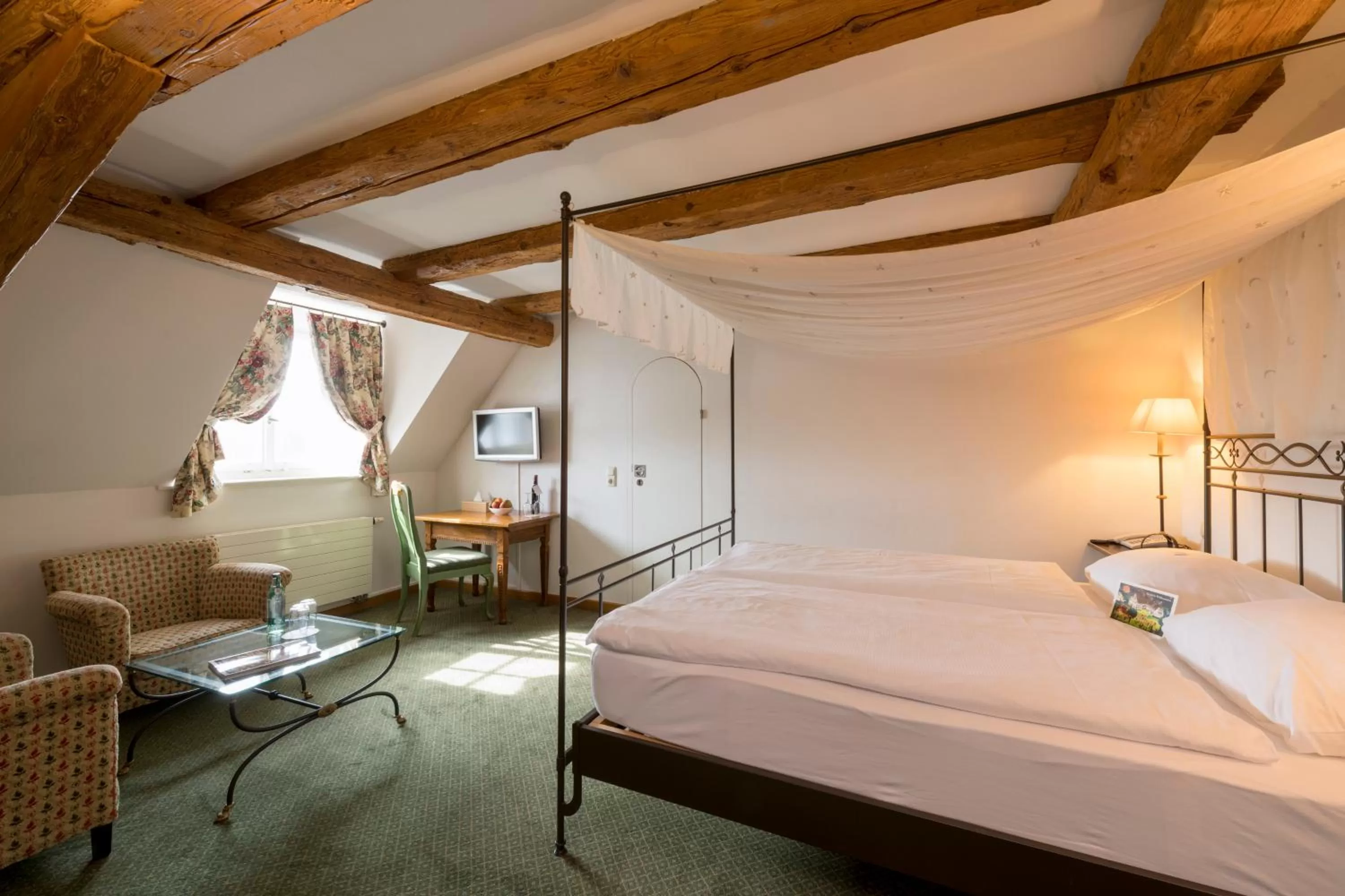 Photo of the whole room, Bed in Hotel & Restaurant Alte Rheinmühle