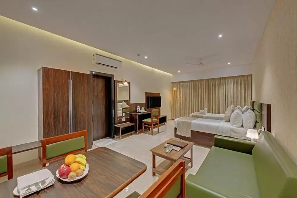 Living room, Seating Area in Guruprerna Beacon Resort, Dwarka
