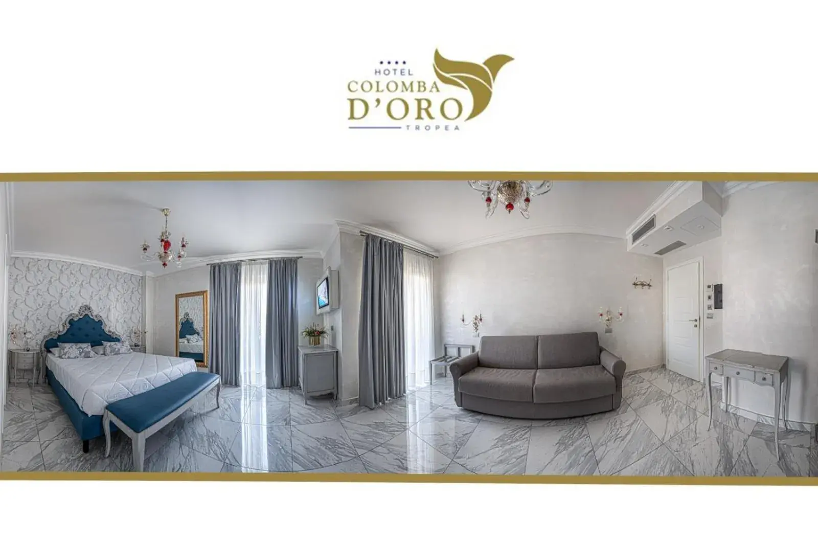 Photo of the whole room, Bed in Hotel Colomba D'Oro Photo of the whole room, Bed in Hotel Colomba D'Oro