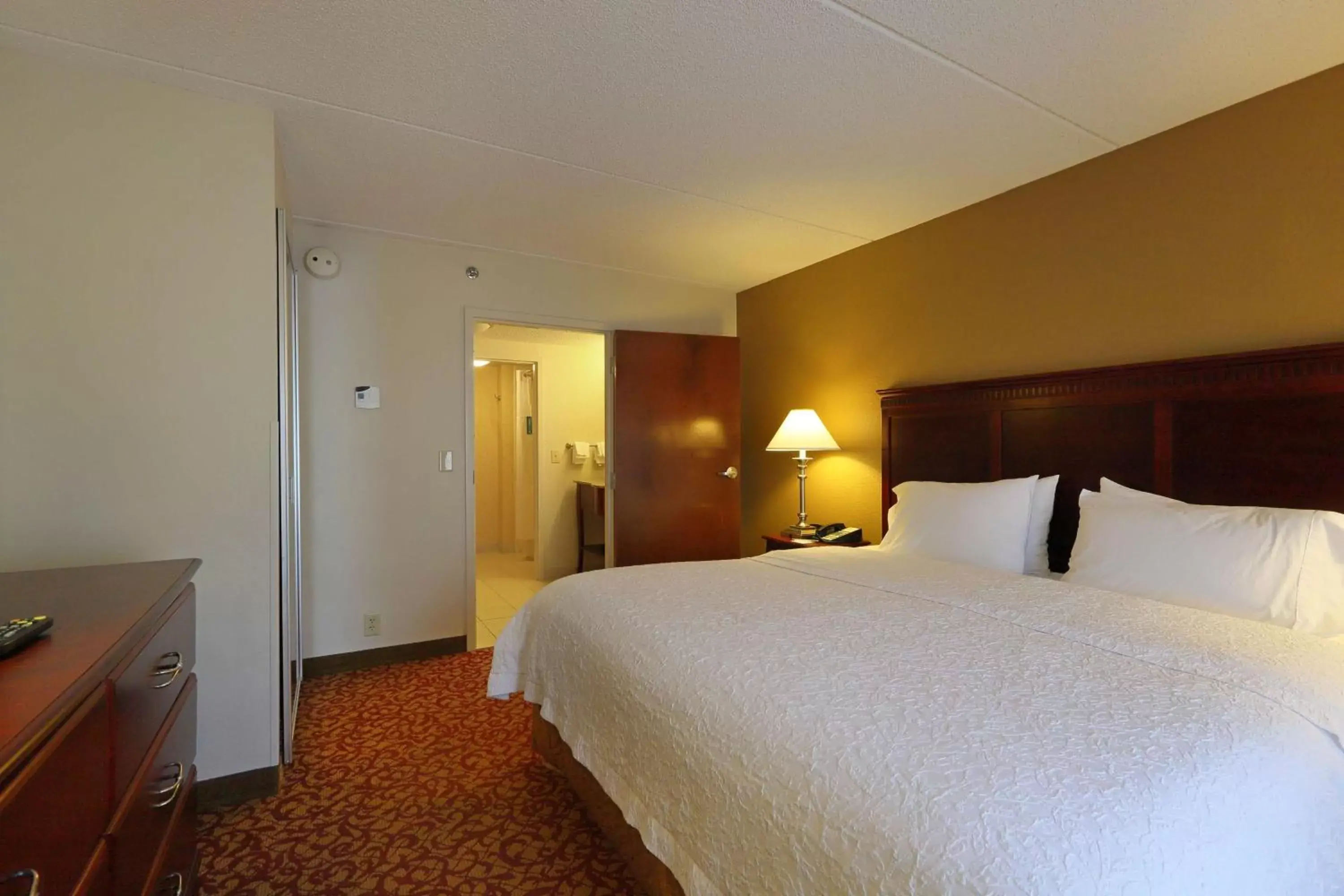 Photo of the whole room, Bed in Hampton Inn & Suites Charlottesville at the University