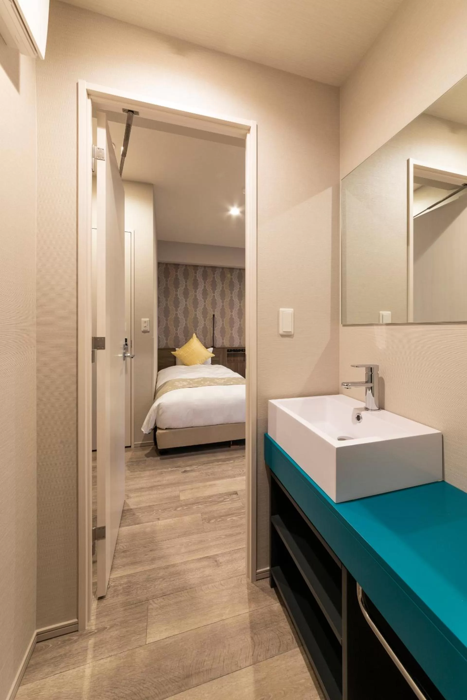 Photo of the whole room, Bed in SARASA HOTEL Dotonbori