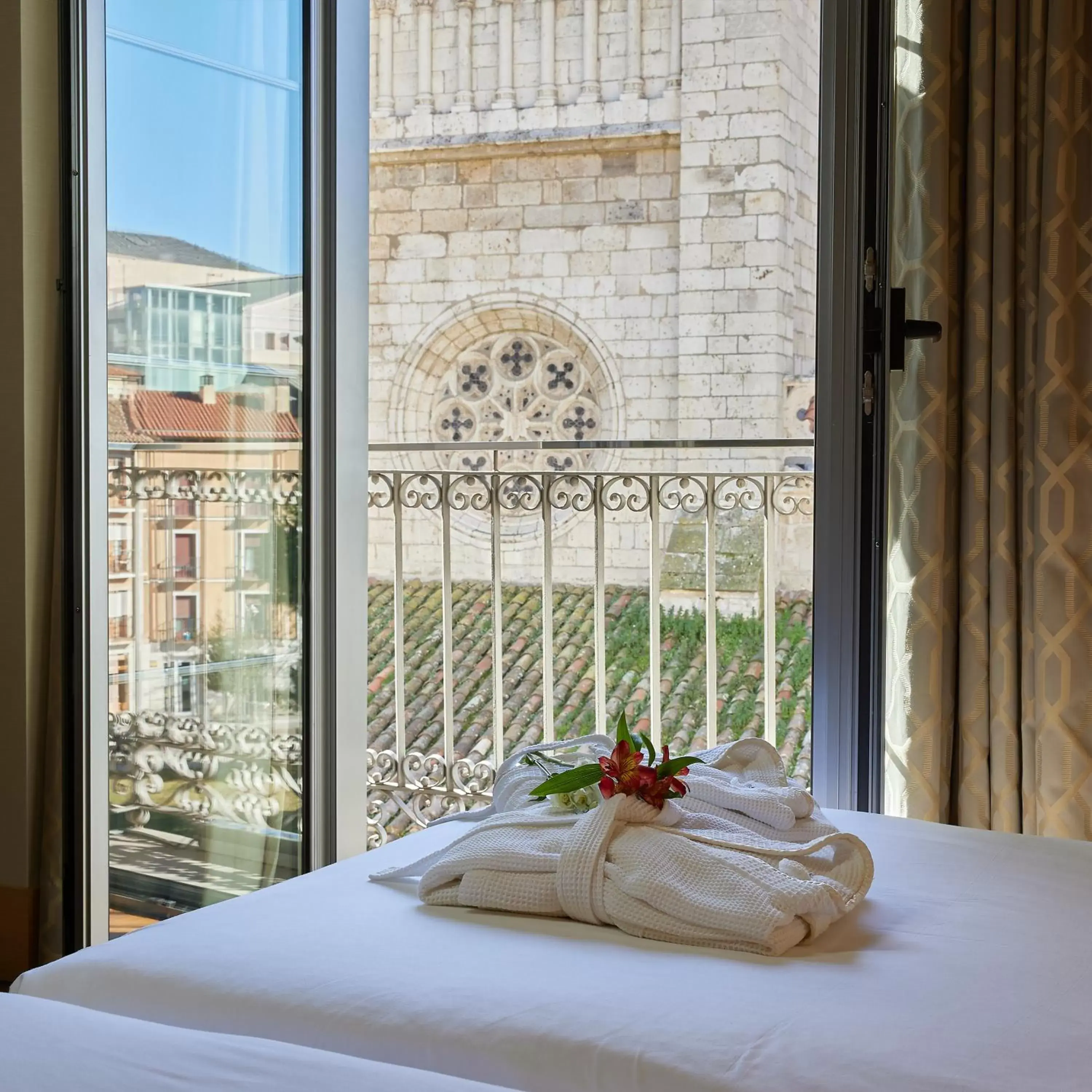 View (from property/room), Bed in Nexus Valladolid Suites & Hotel View (from property/room), Bed in Nexus Valladolid Suites & Hotel