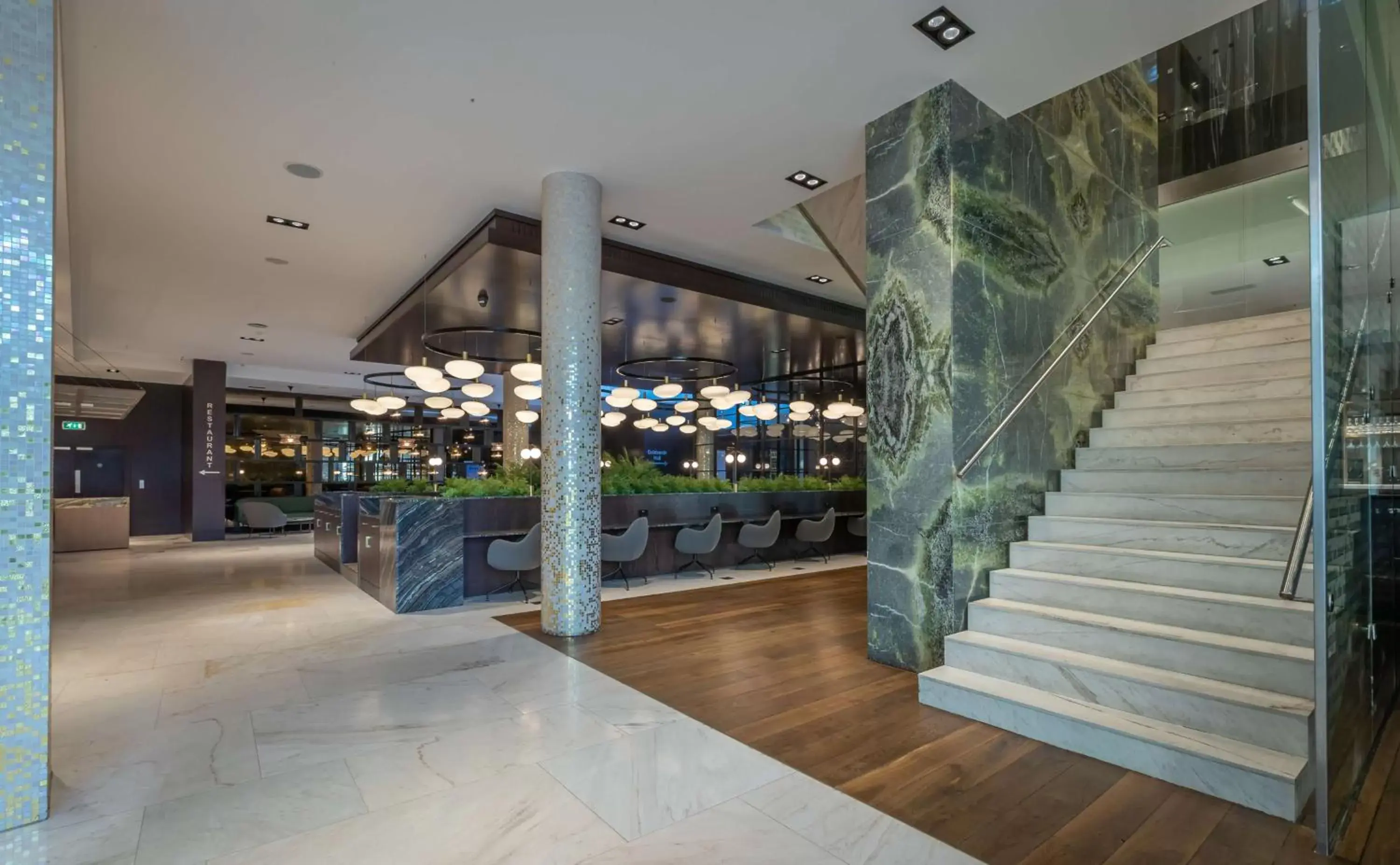 Lobby or reception in Radisson Blu Royal Hotel Dublin Lobby or reception in Radisson Blu Royal Hotel Dublin