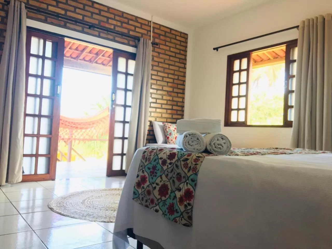 Decorative detail, Bed in Pousada Ello