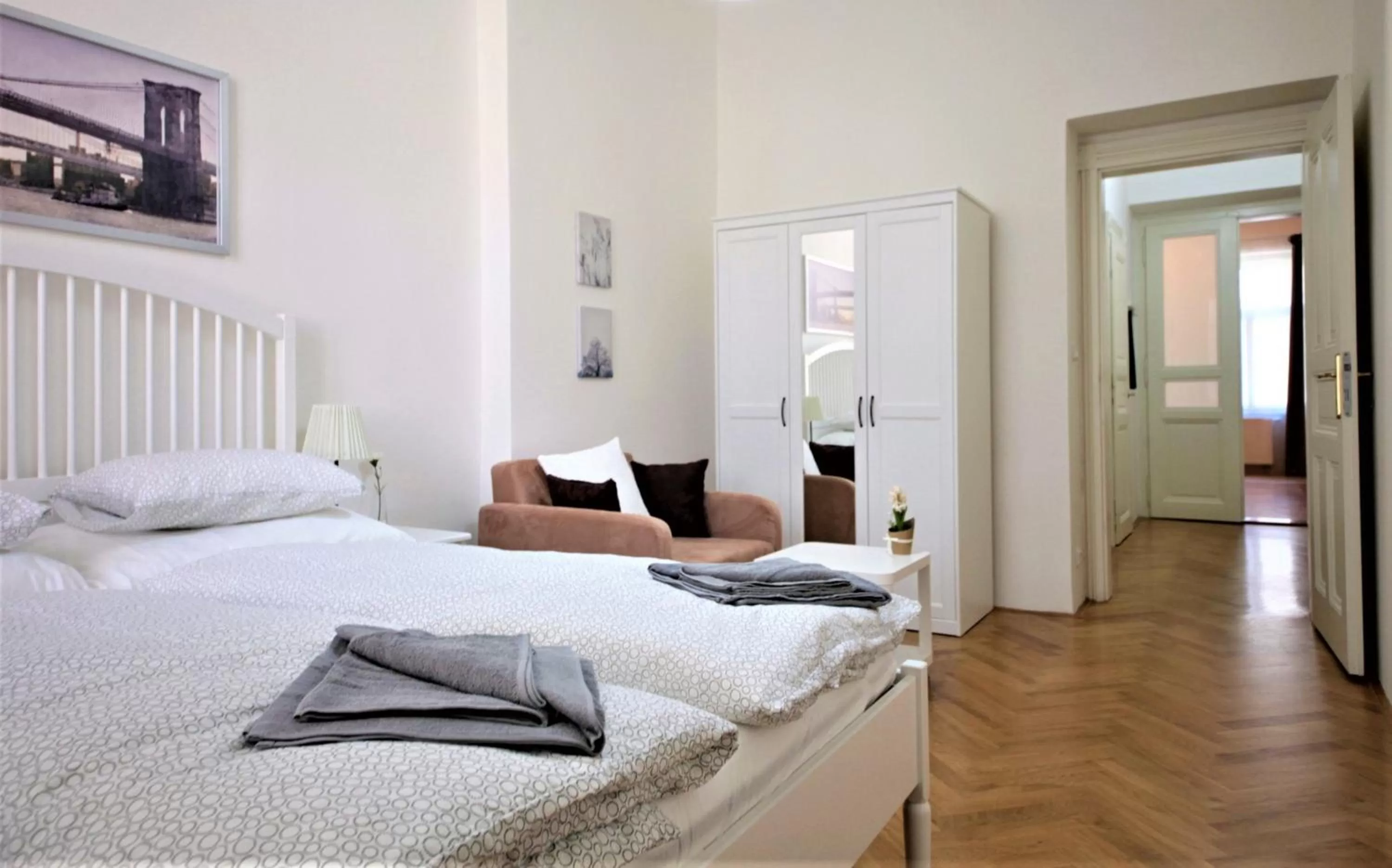 Bed in City Castle Aparthotel