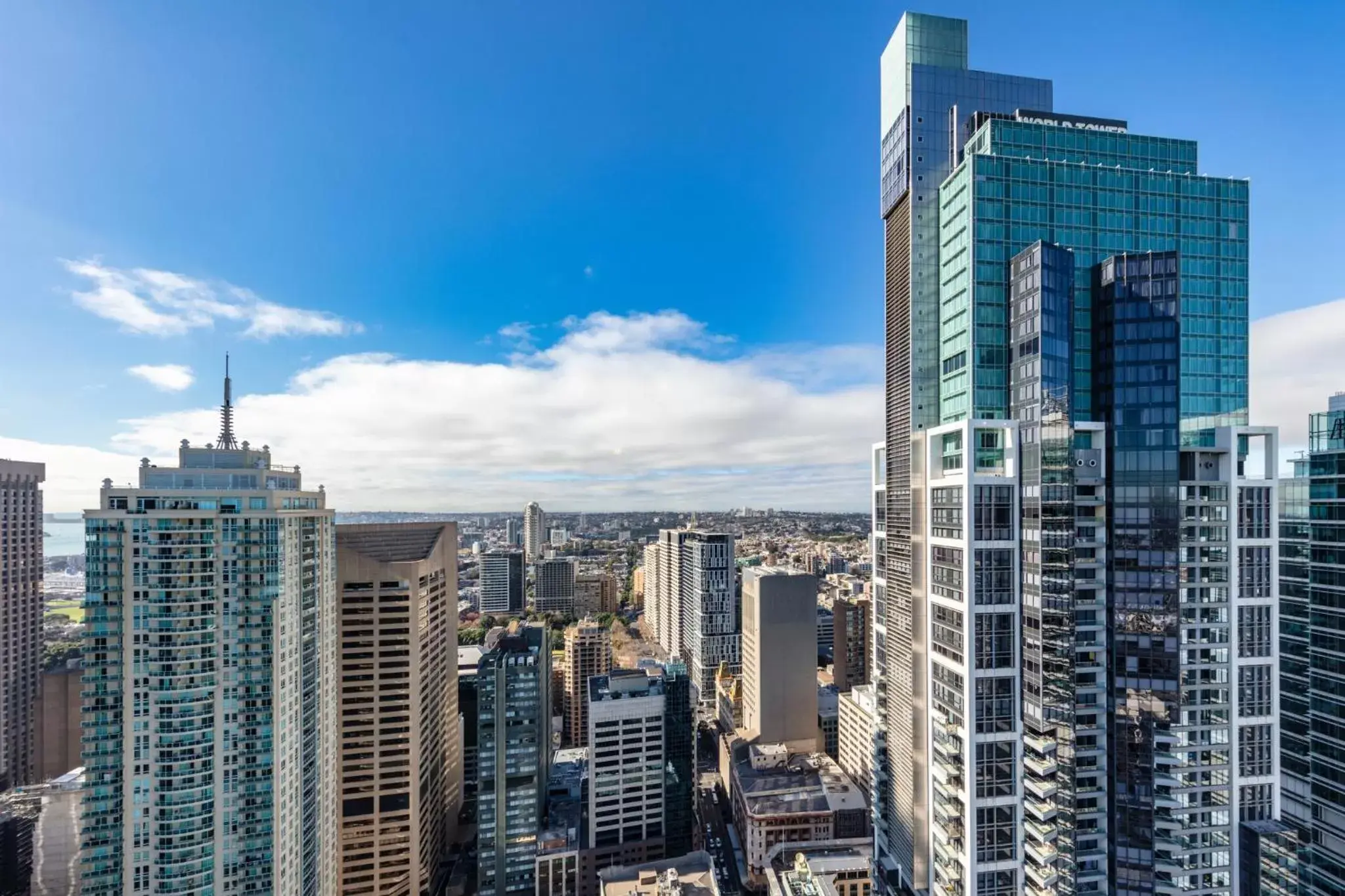 Property building in Meriton Suites World Tower, Sydney