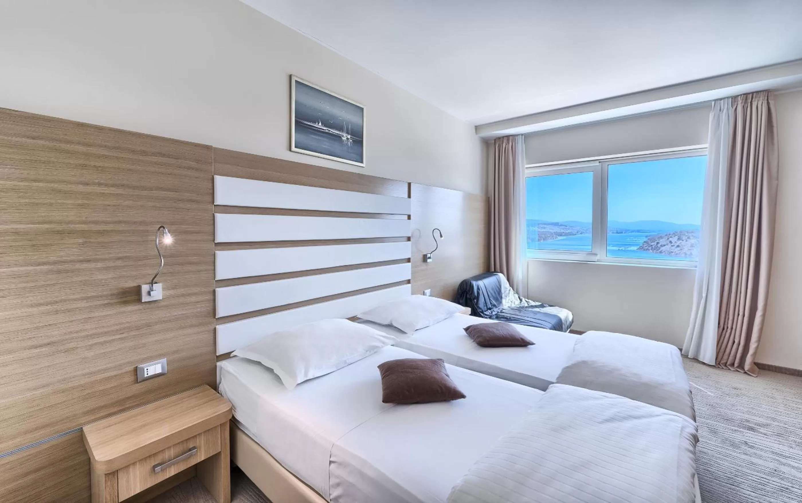 Bed in Hotel Panorama