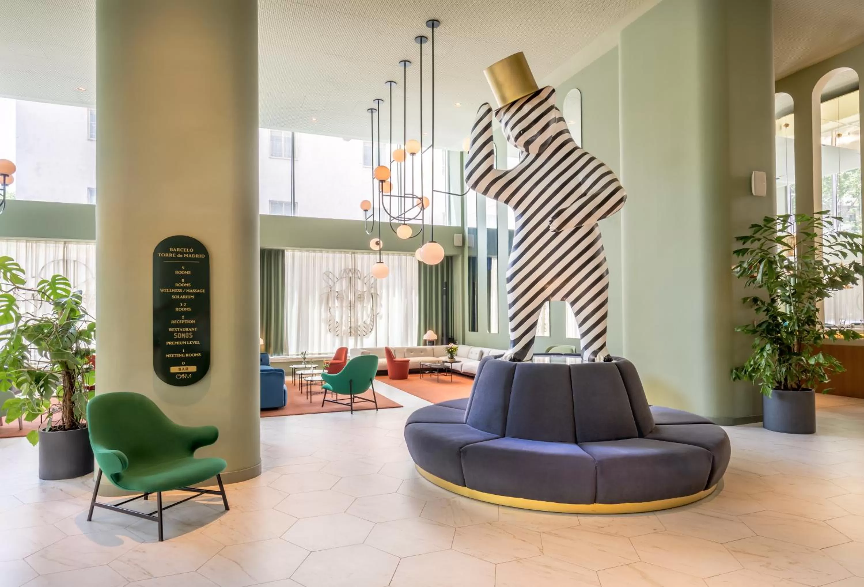 Lobby or reception in Barceló Torre de Madrid