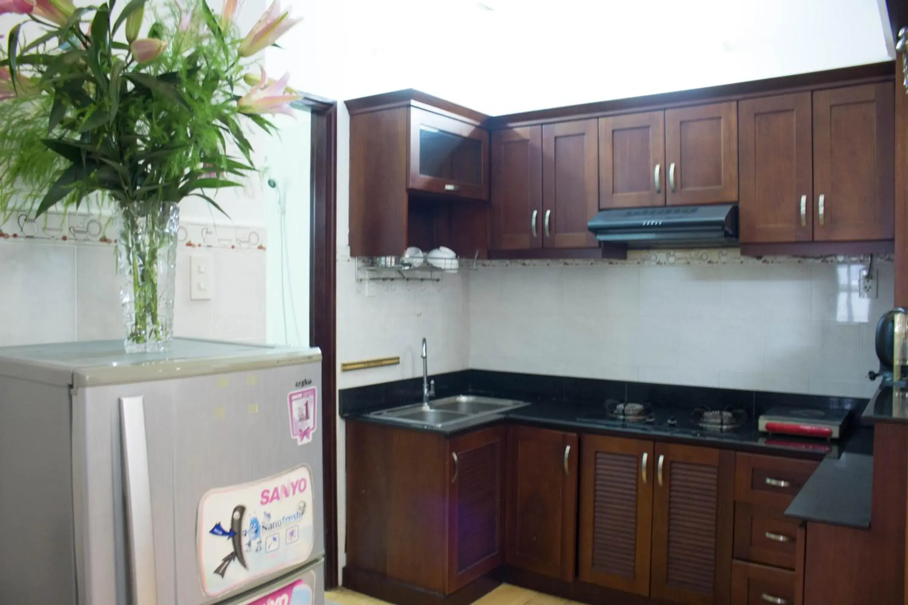 Kitchen or kitchenette, Kitchen/Kitchenette in Hoa Phat Hotel & Apartment