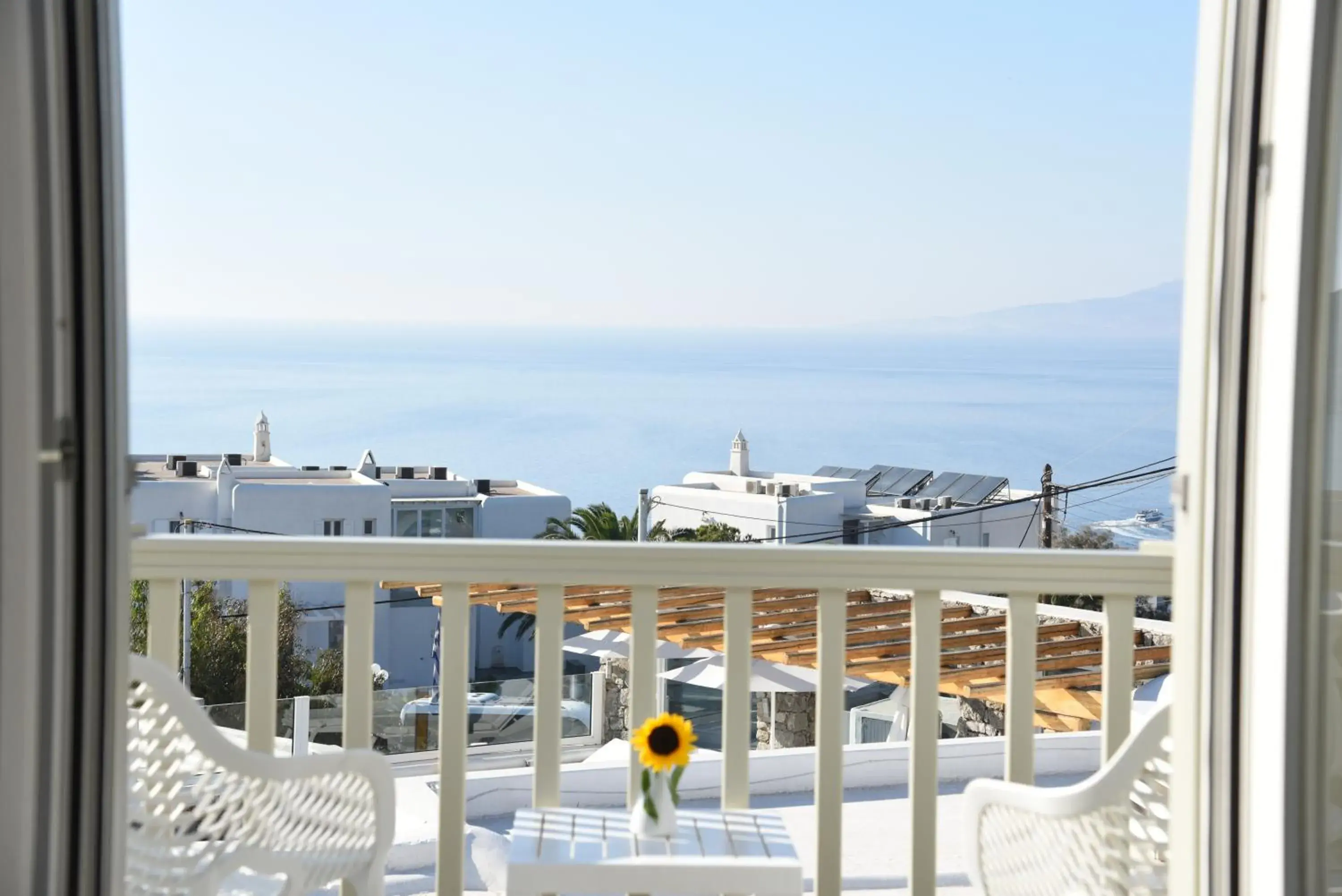 Balcony/Terrace in Damianos Mykonos Hotel