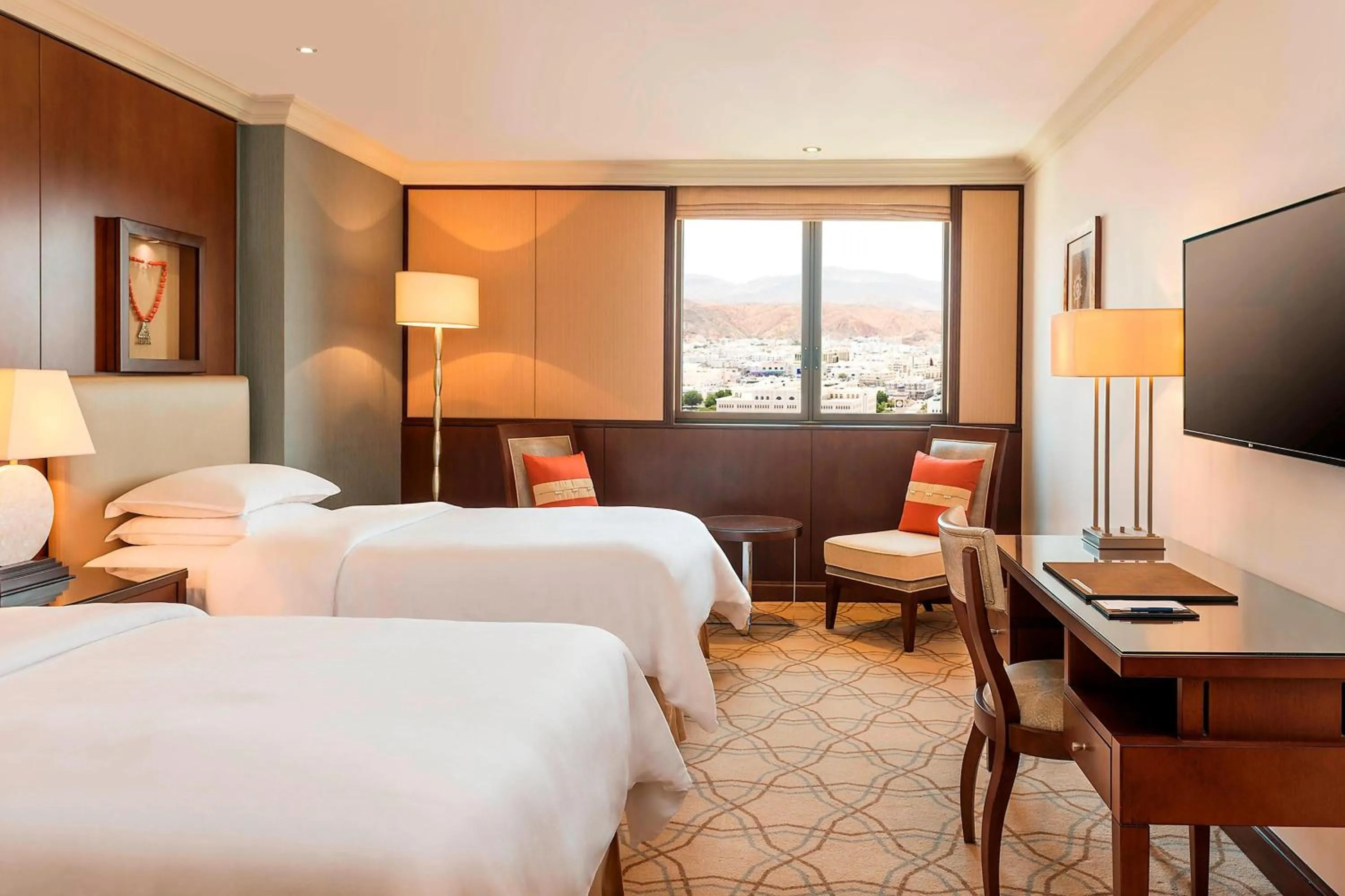 Photo of the whole room, Bed in Sheraton Oman Hotel