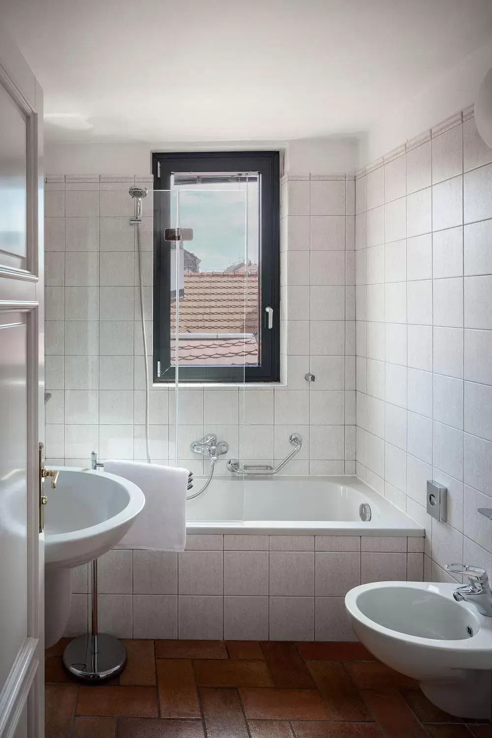 Bathroom in Hotel Roma Prague