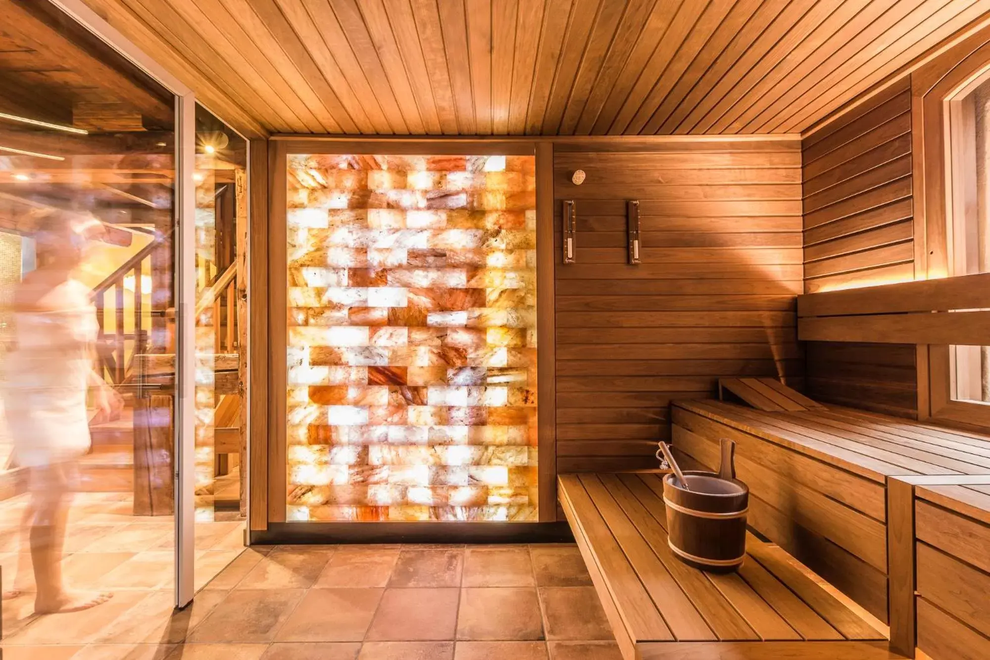 Sauna in Romantik Hotel Reichshof