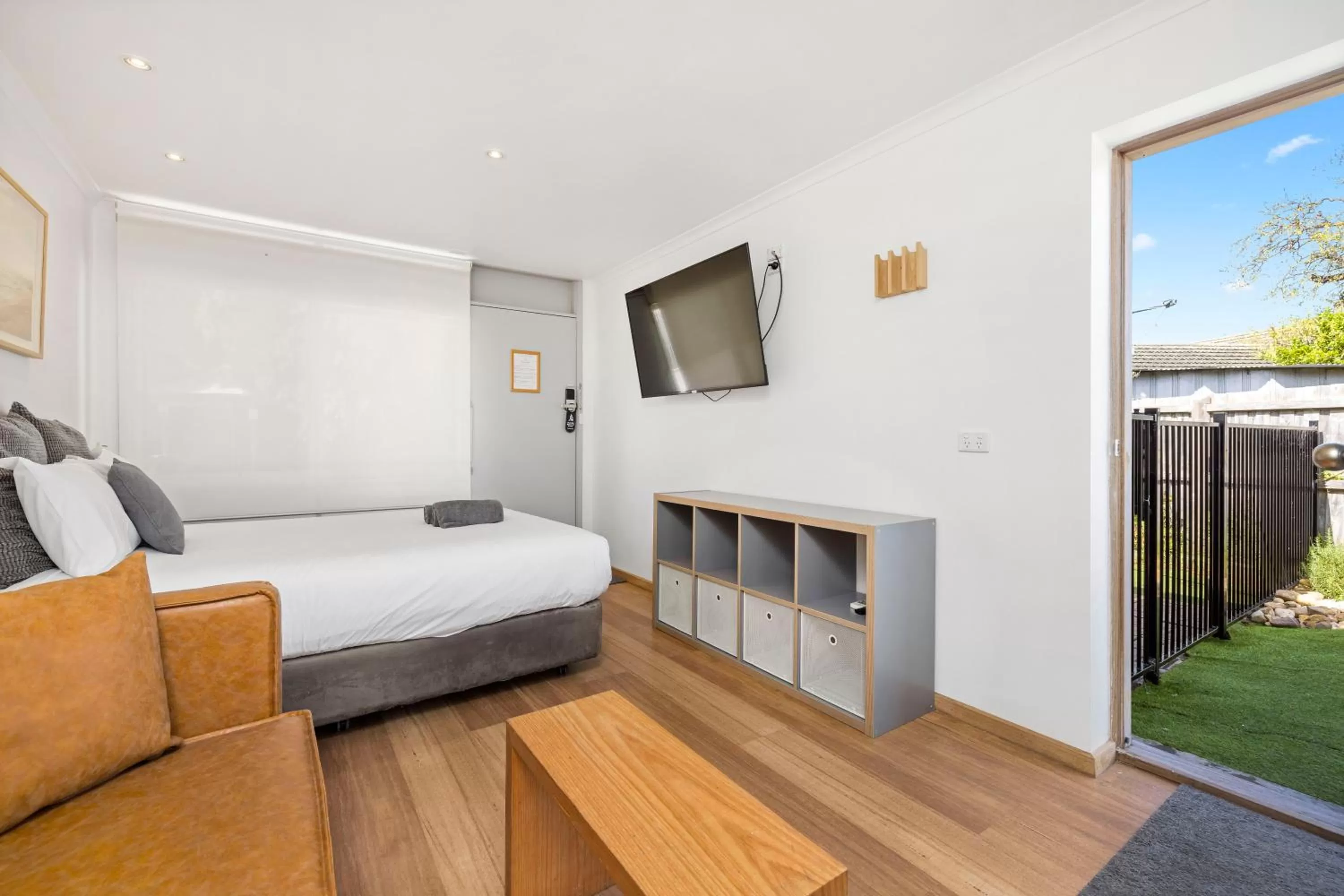 Bed in Moody's Motel