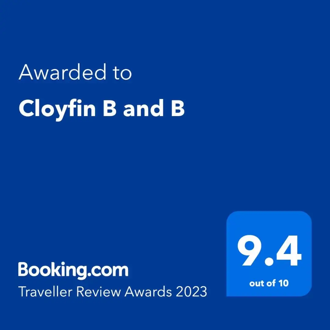 Logo/Certificate/Sign/Award in Cloyfin B and B