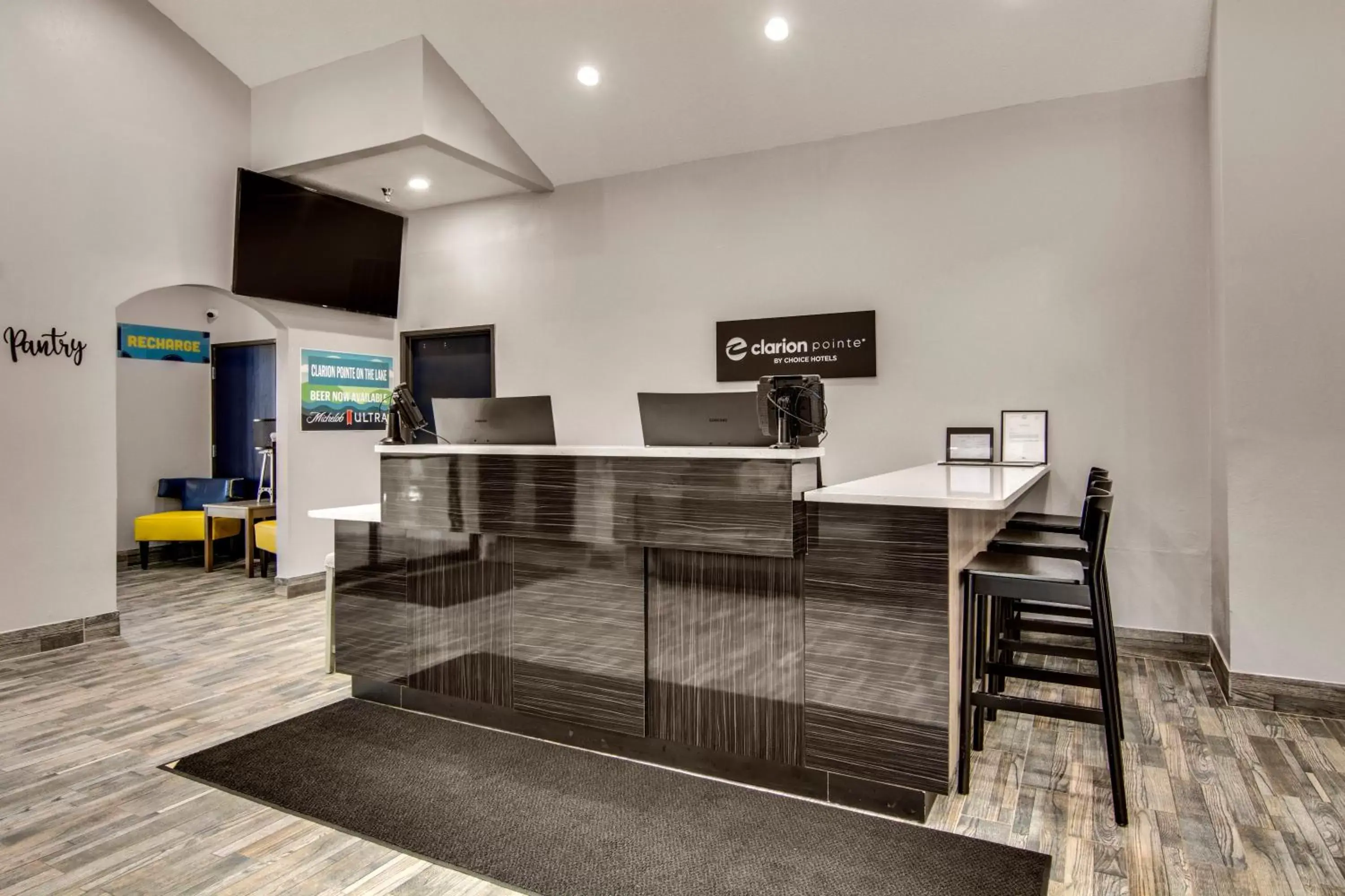 Lobby or reception in Clarion Pointe on the lake Clarksville-South Hill West Lobby or reception in Clarion Pointe on the lake Clarksville-South Hill West