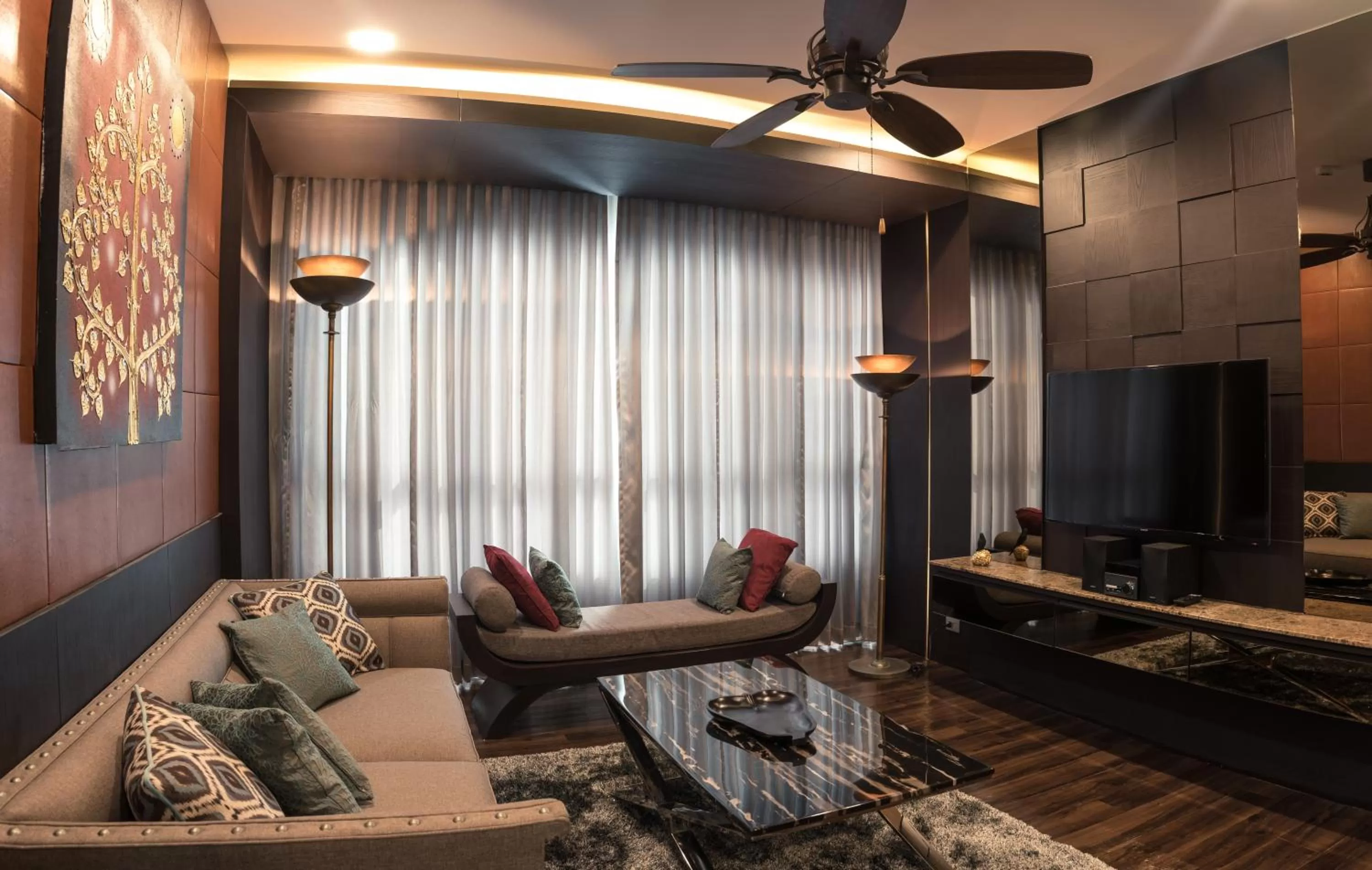 Living room in North Hill City Resort