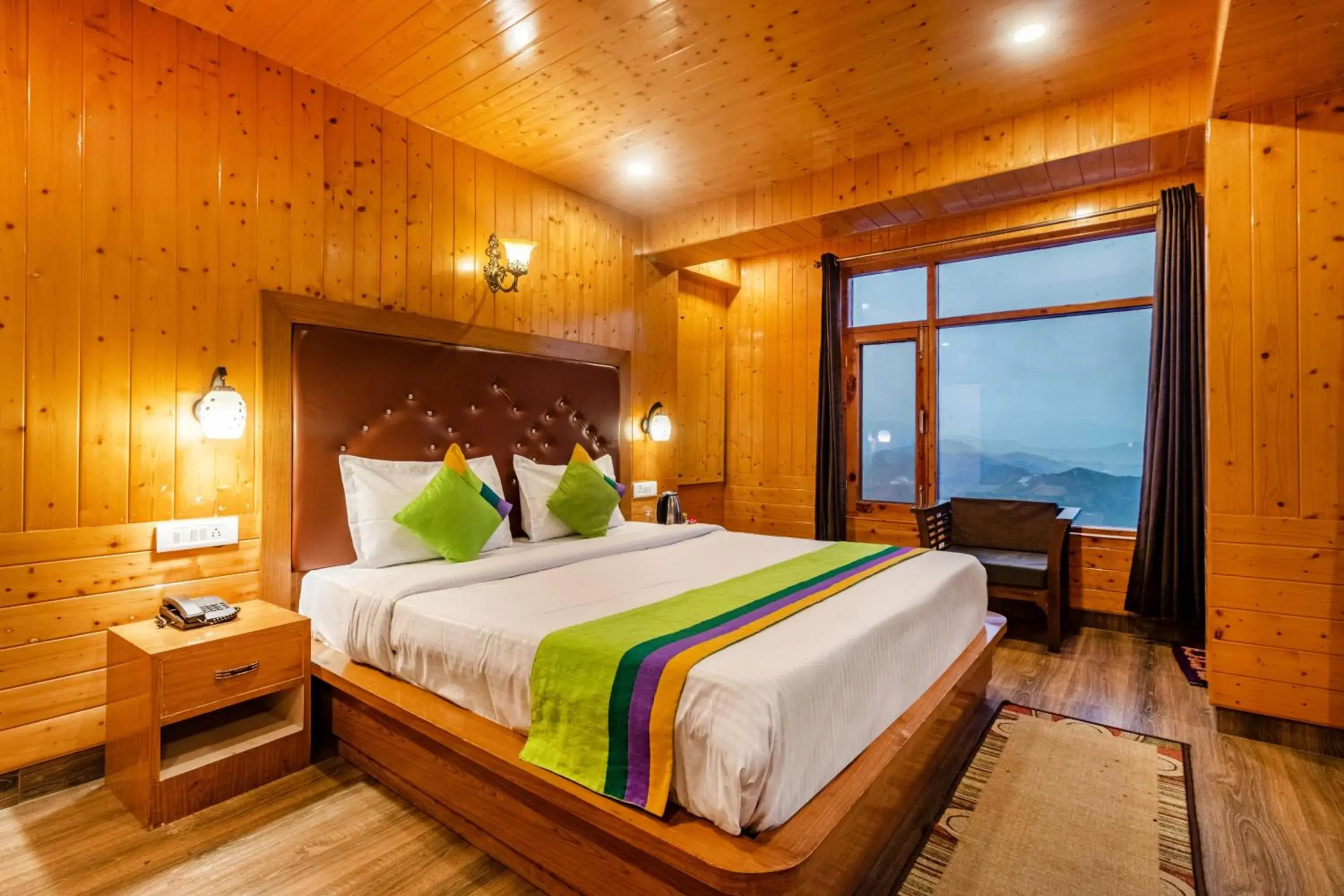 Bedroom, Bed in Treebo Trend Snow View Resort