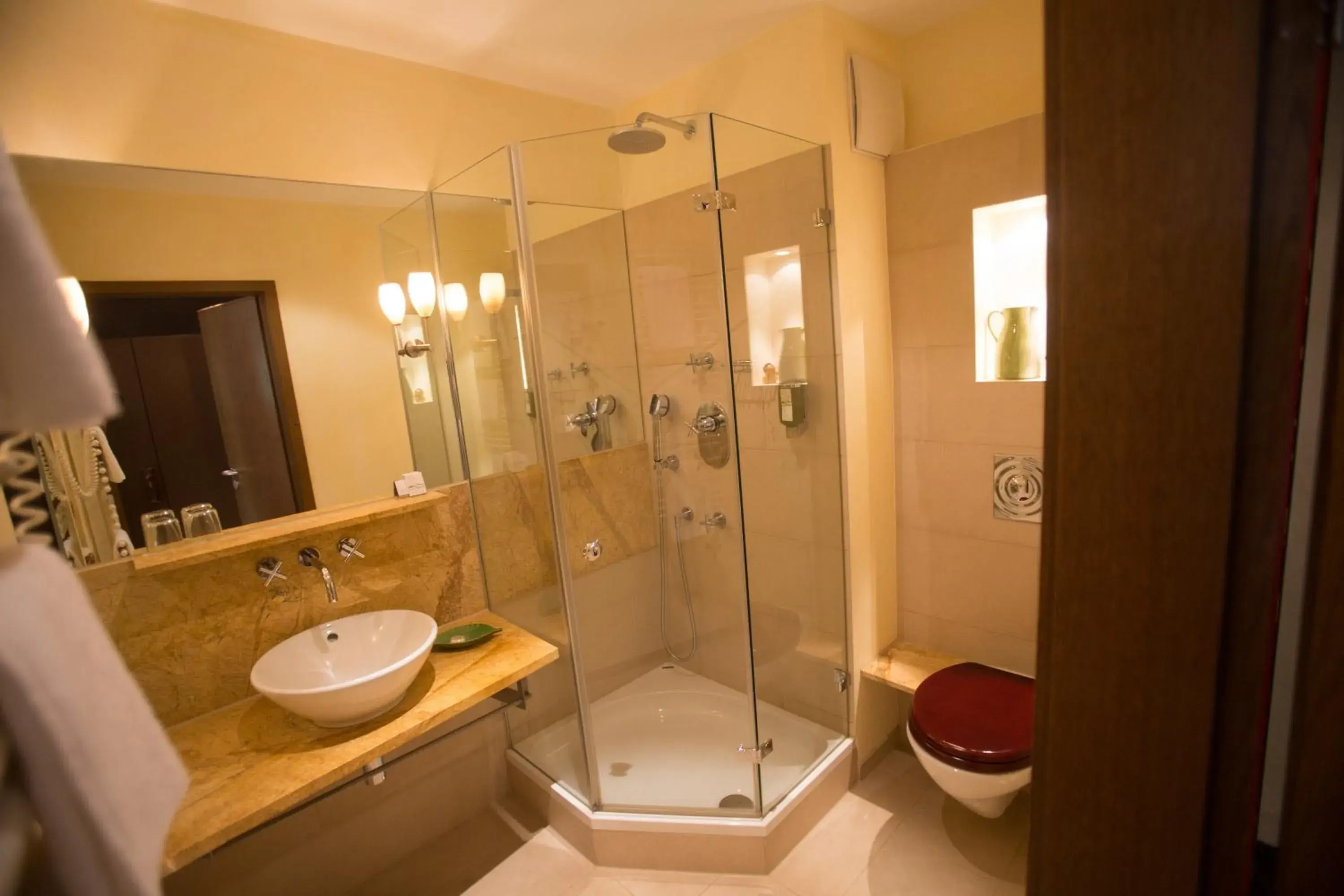 Shower, Bathroom in Hotel Heiligenstein