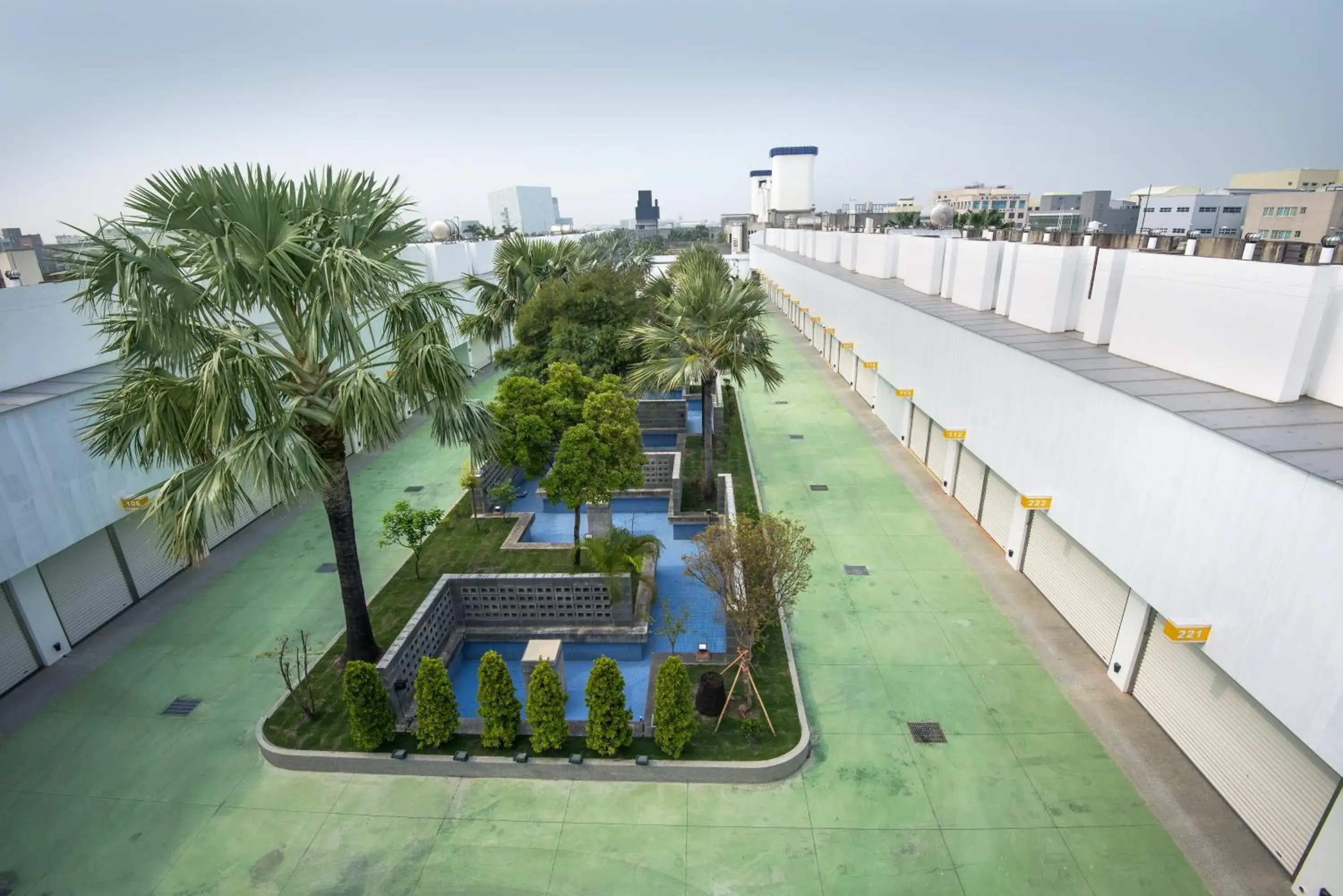 Bird's eye view, Pool View in M Garden Business Hotel