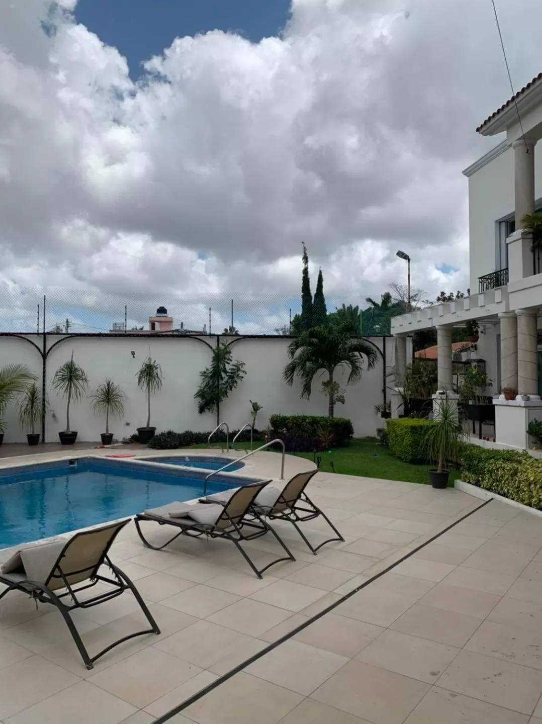 Pool view in Villa Segovia Cozumel