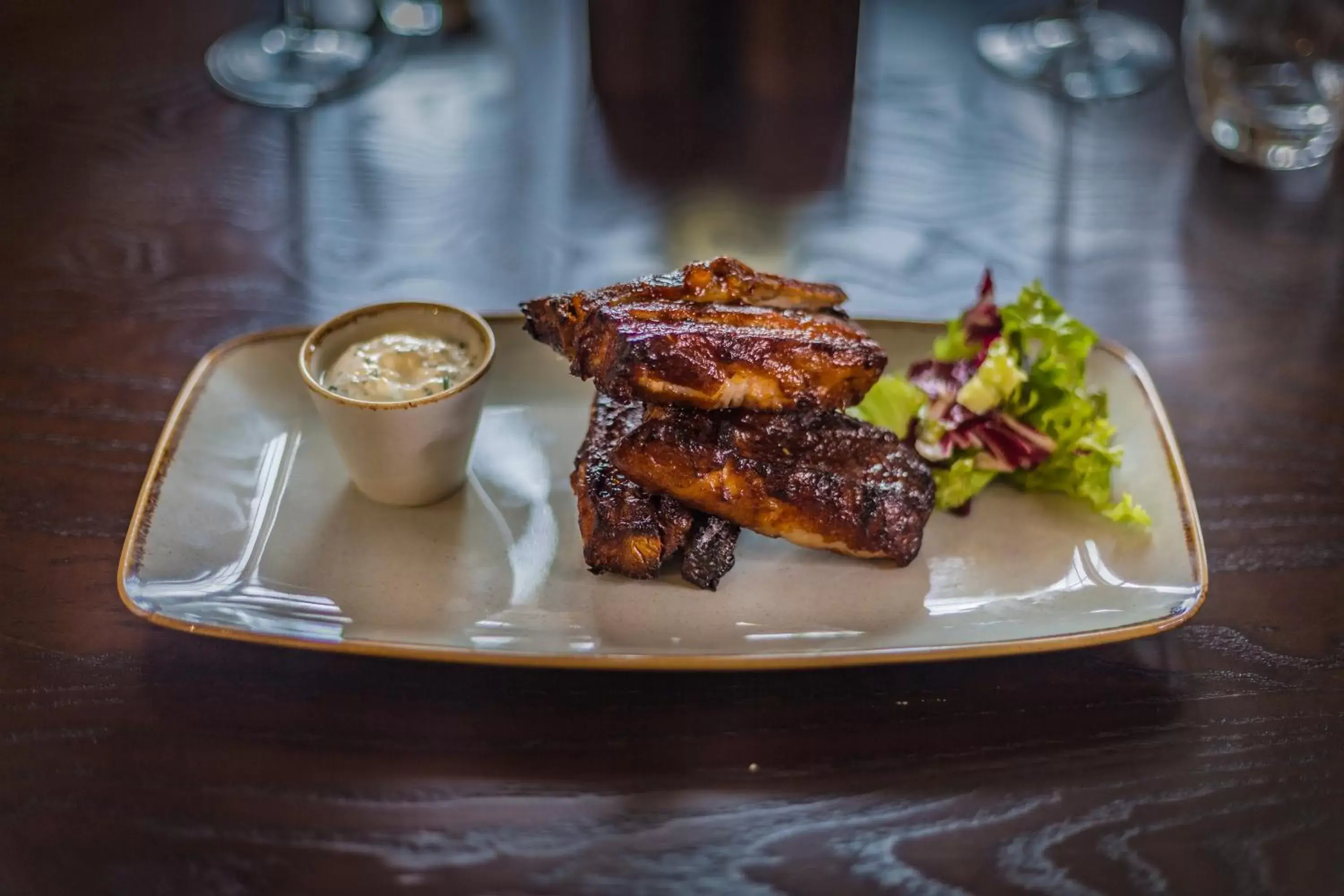 Food close-up in The Golden Fleece Hotel, Thirsk, North Yorkshire