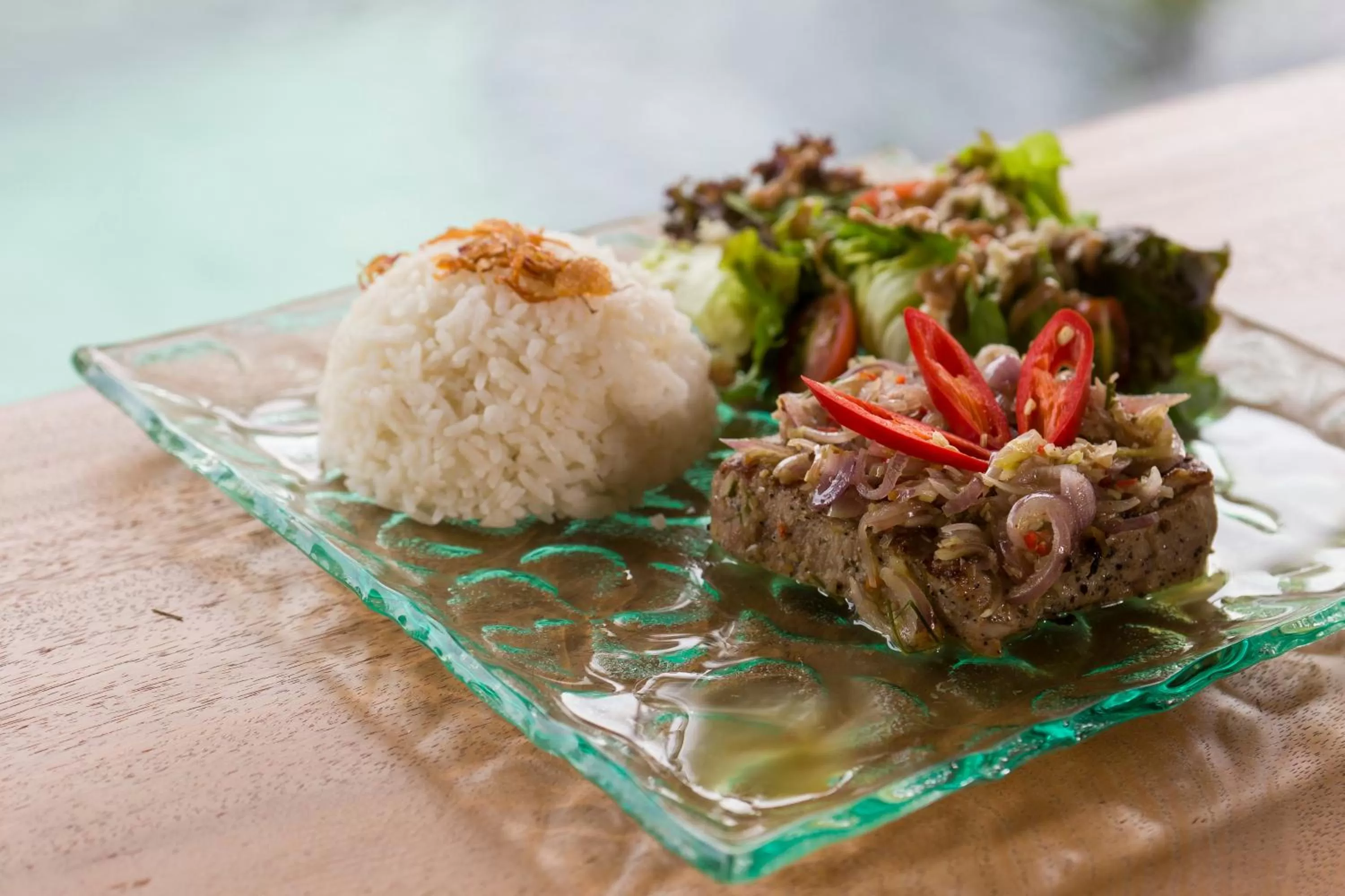 Food close-up in Calma Ubud Suite & Villas - Rice Fields View, Infinity Pool !
