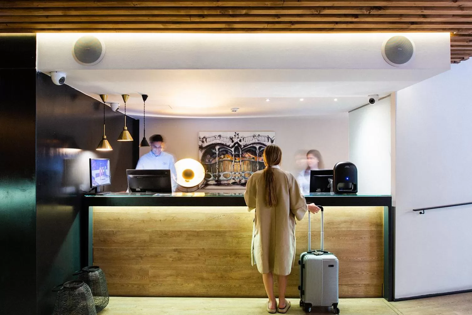 Lobby or reception in Hotel Well and Come Barcelona