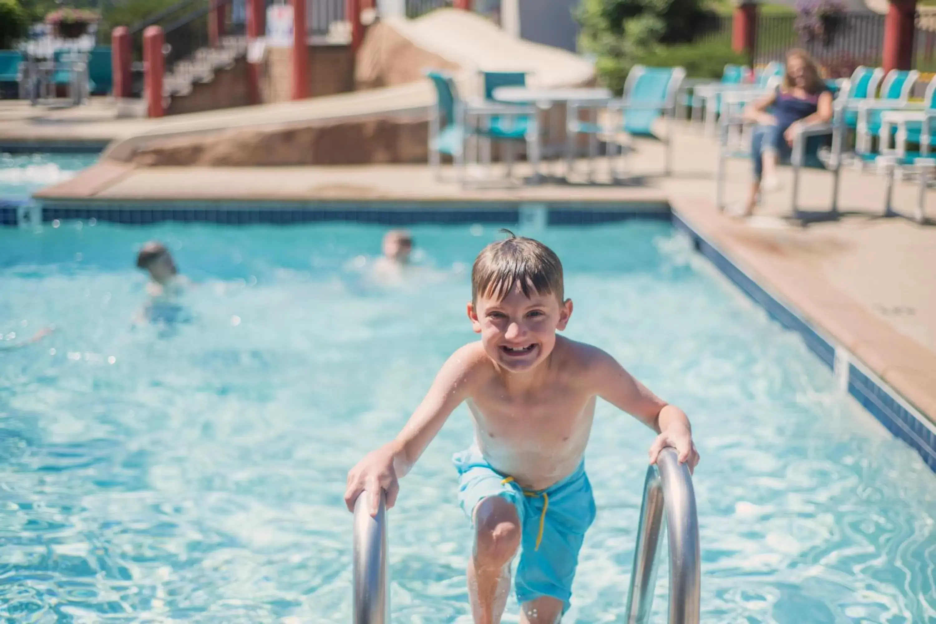 Summer, Children in Atlantis Family Waterpark Hotel
