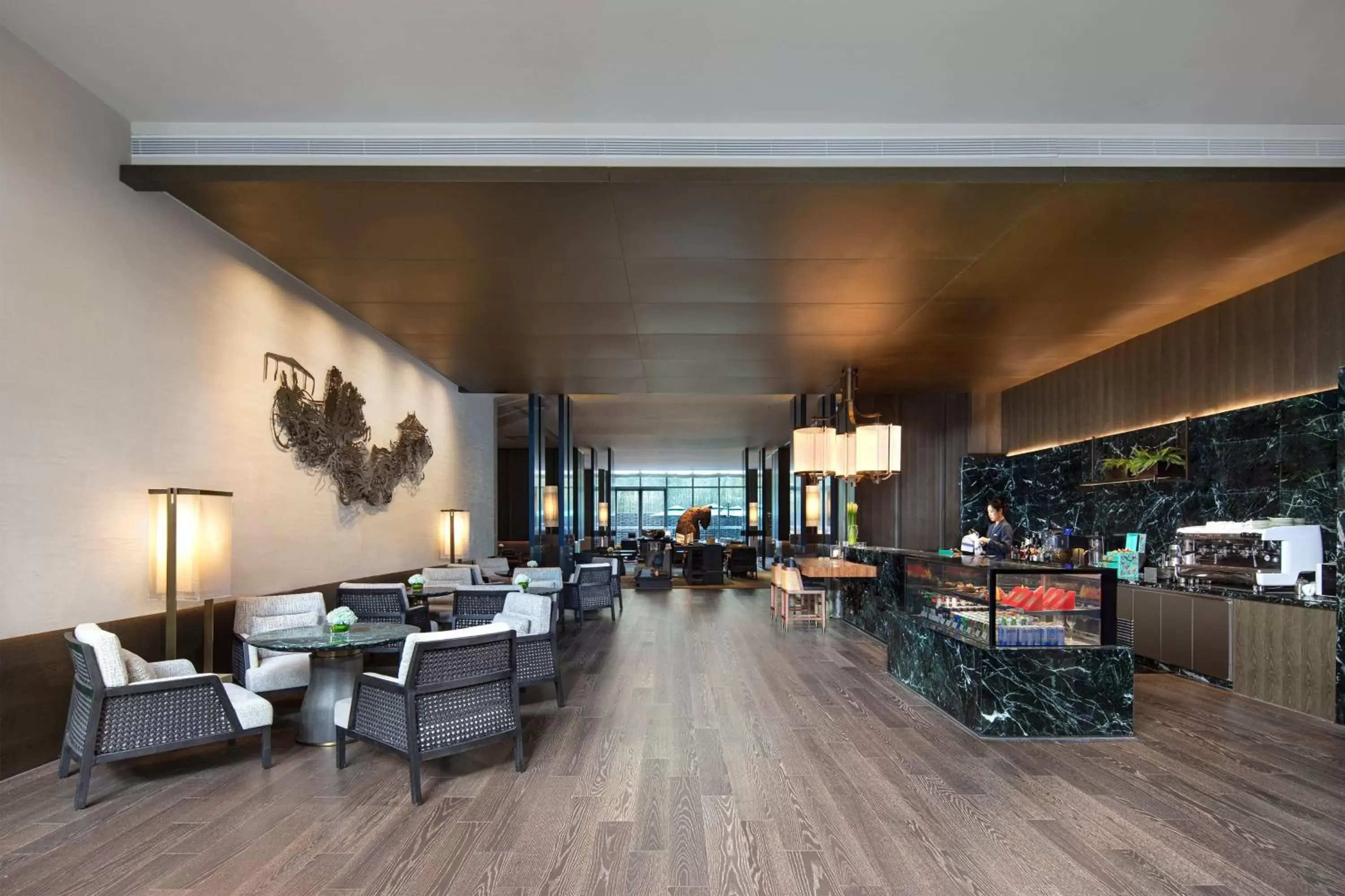 Lobby or reception, Restaurant/Places to Eat in Courtyard by Marriott Luoyang