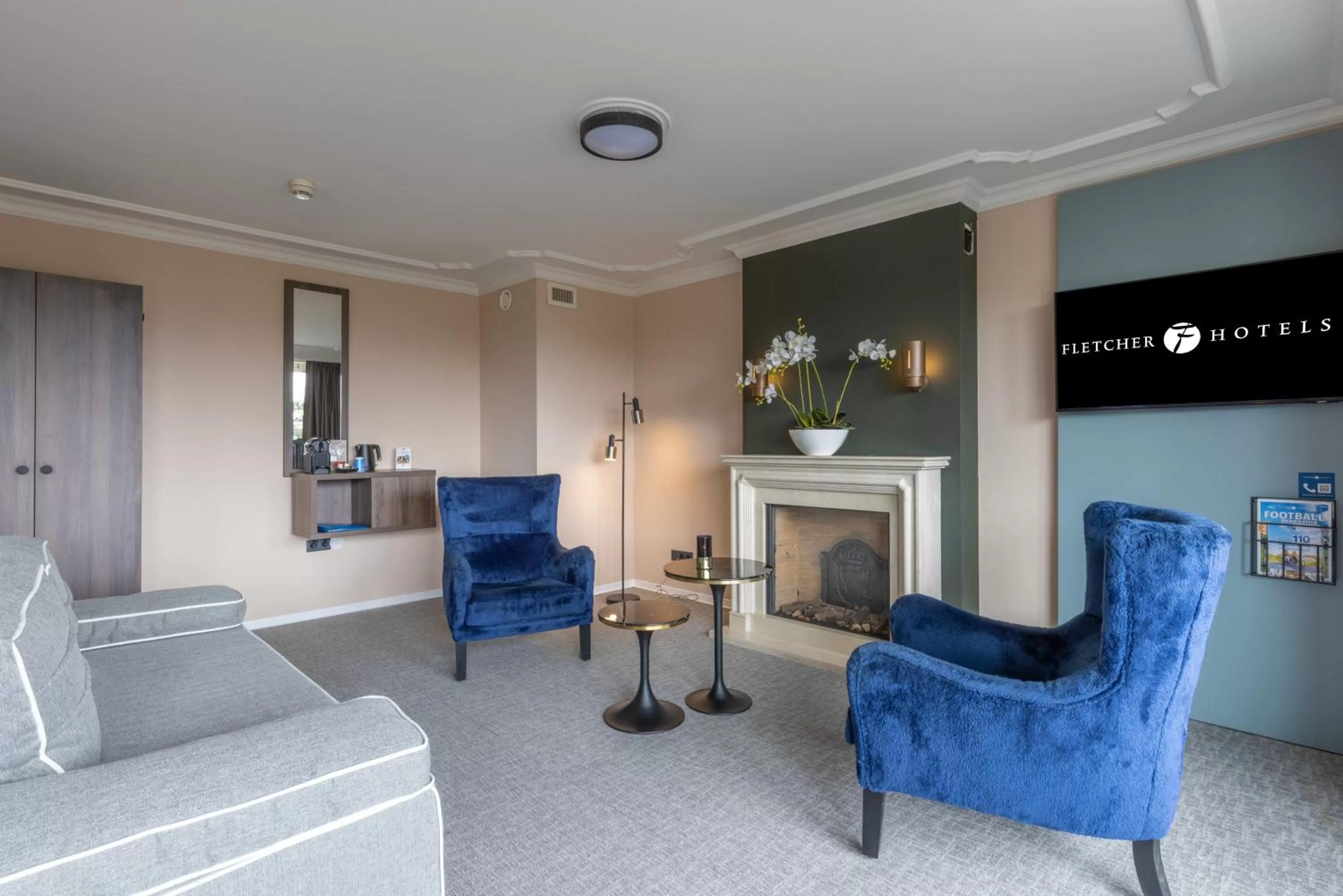 Living room in Fletcher Familiehotel De Hunzebergen