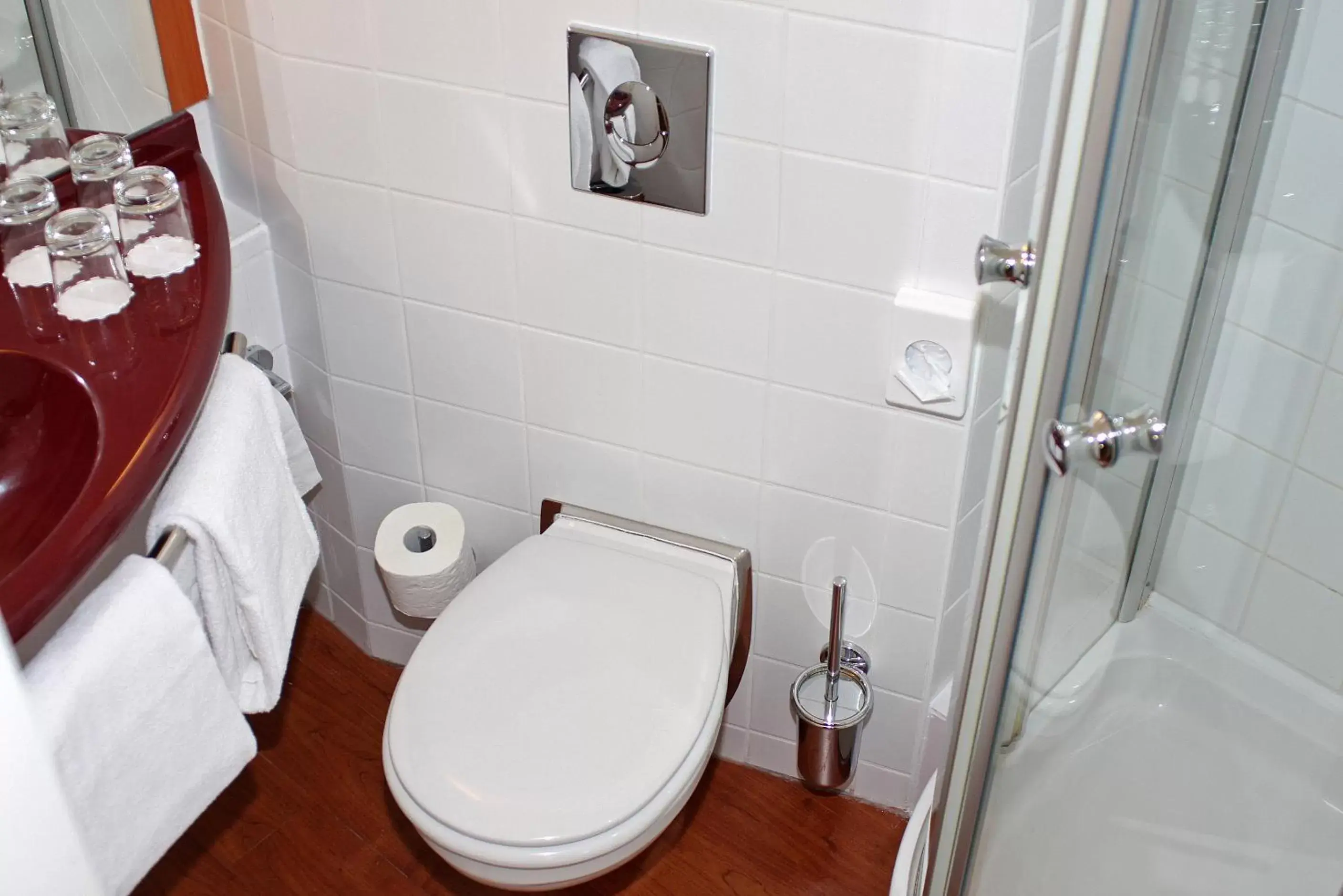 Toilet, Bathroom in City Hotel Budapest